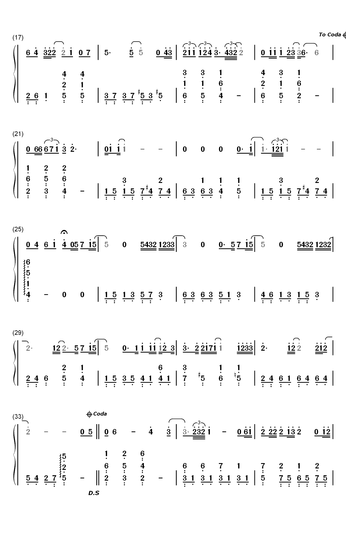 It's You-金秘书为什么那样OST双手简谱预览2