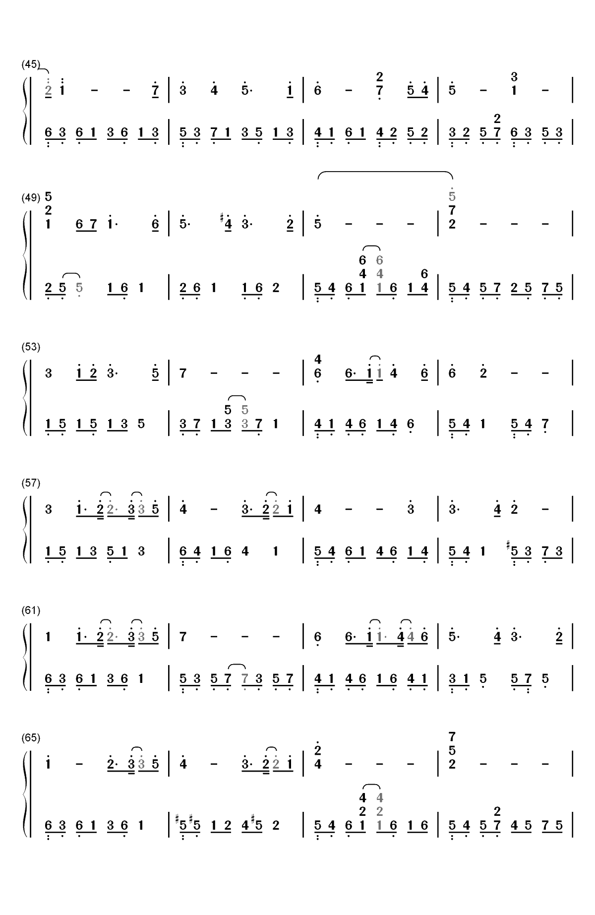 Pastel Reflections-浮光掠影双手简谱预览3