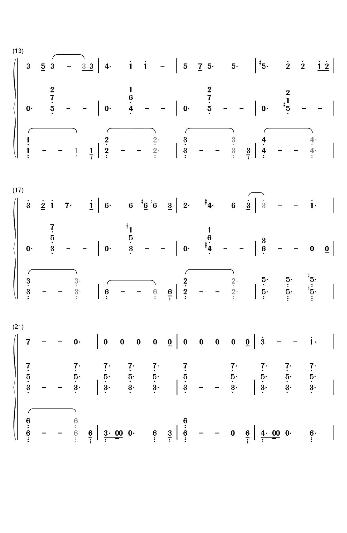 Love Like You-史帝芬宇宙ED双手简谱预览2