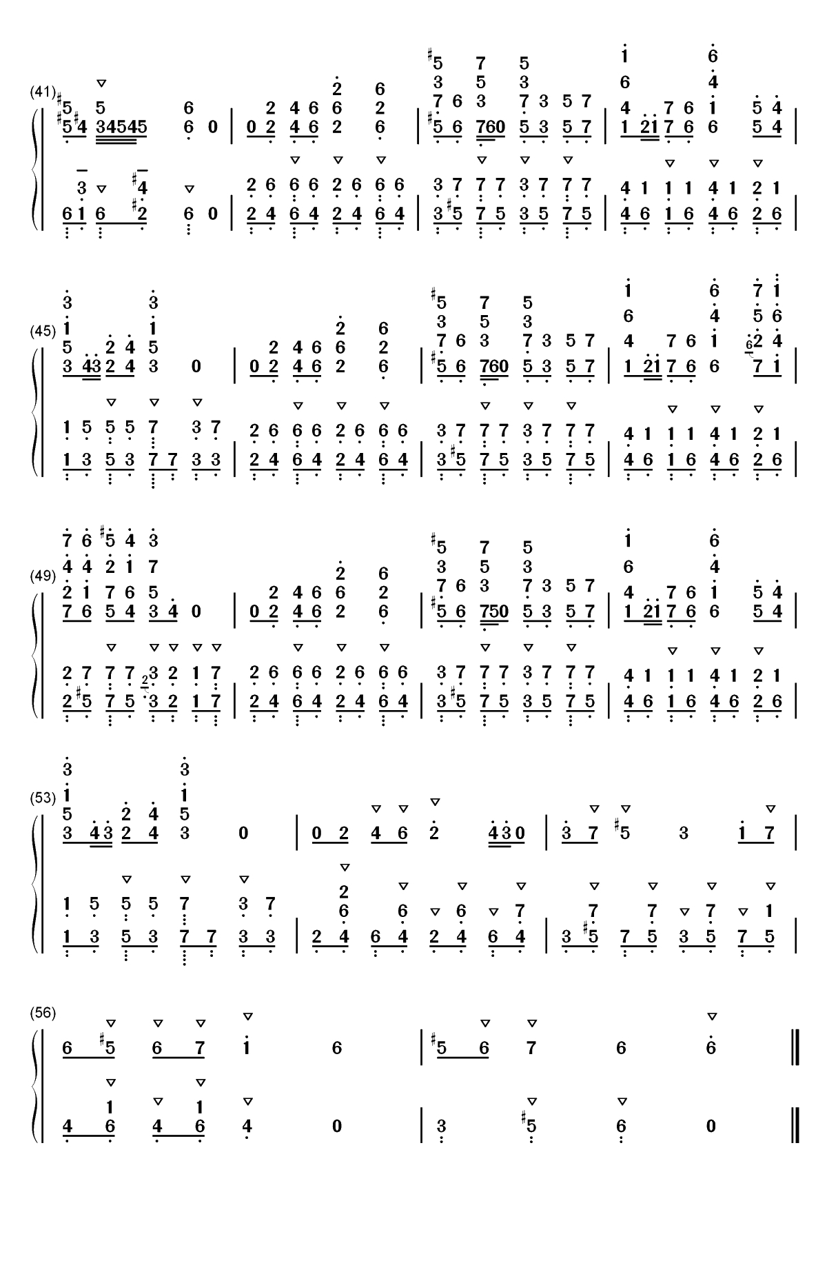 Nyeh Heh Heh-Bonetrousle-Undertale OST双手简谱预览3