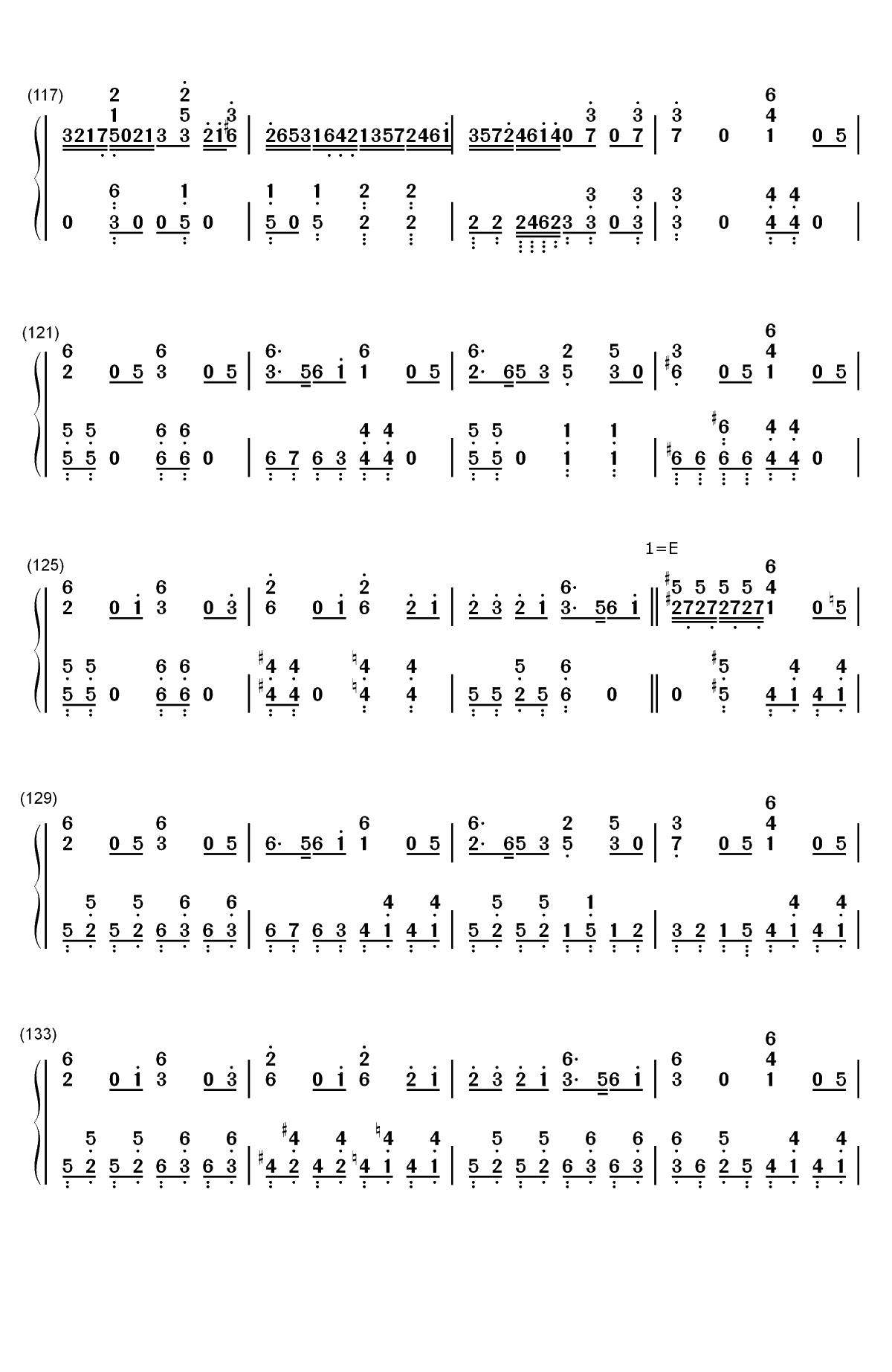 インビジブル-GUMI &镜音リン双手简谱预览7