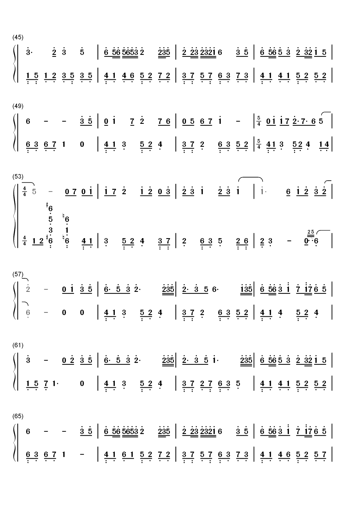 Windy Hill-很美的钢琴曲双手简谱预览3