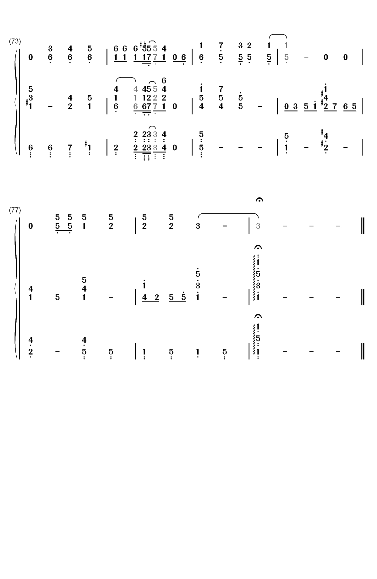 Thank You For The Music-ABBA双手简谱预览7