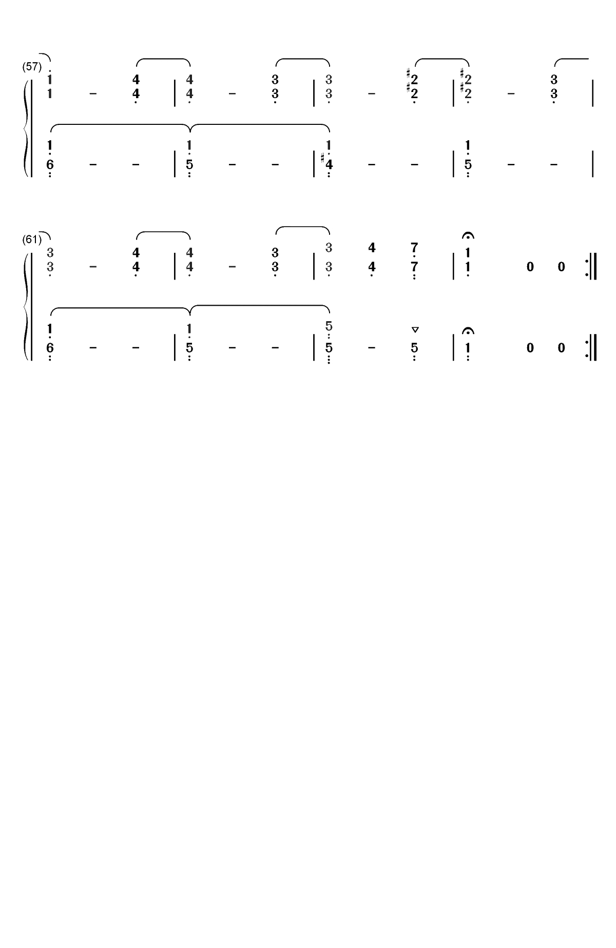 月光奏鸣曲第二乐章-贝多芬双手简谱预览4