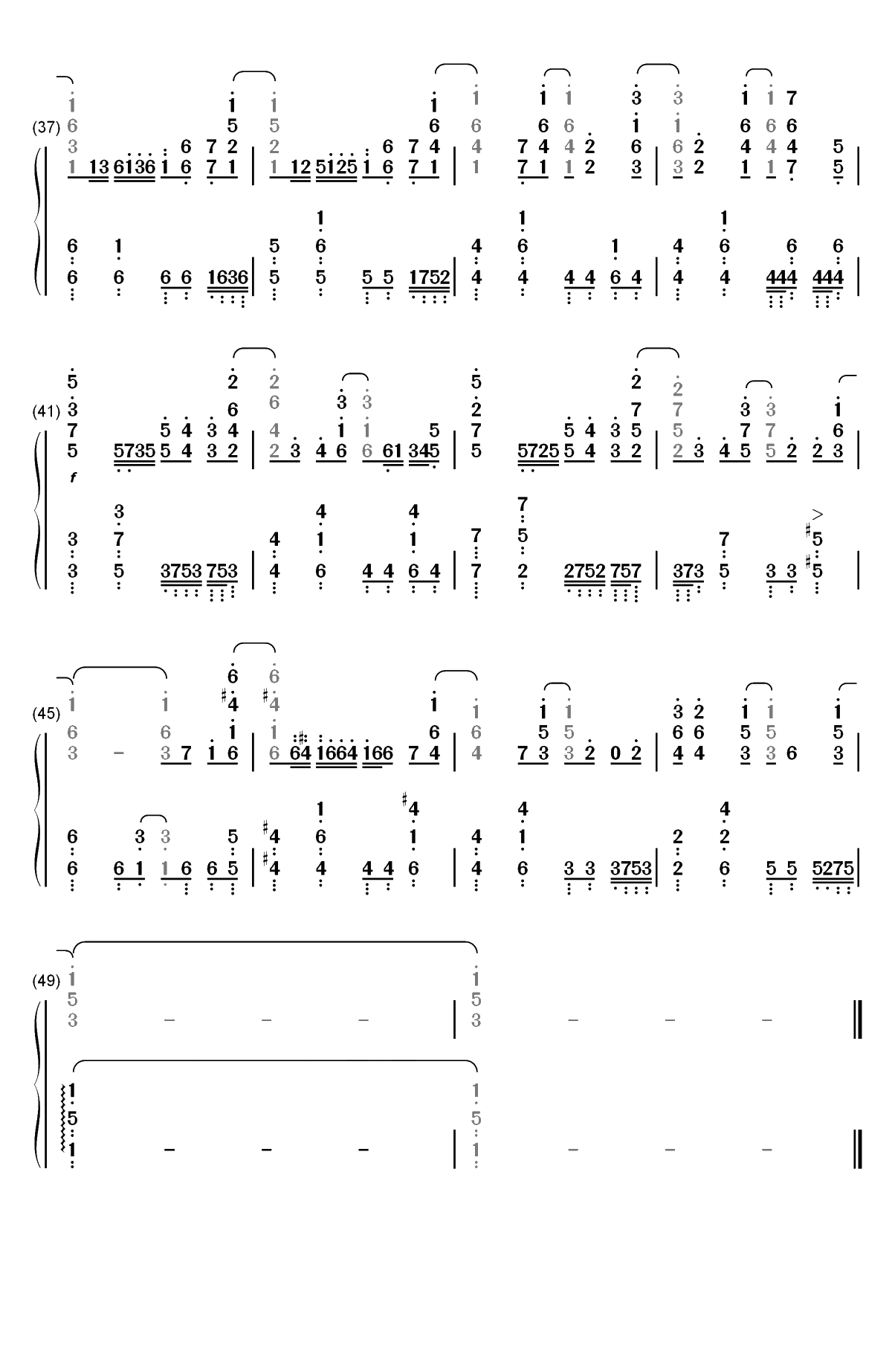 サタデーナイトクエスチョン-网络胜利组OP双手简谱预览3