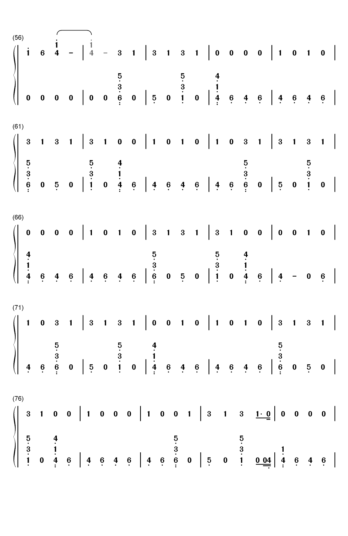 Hostage-Billie Eilish双手简谱预览3