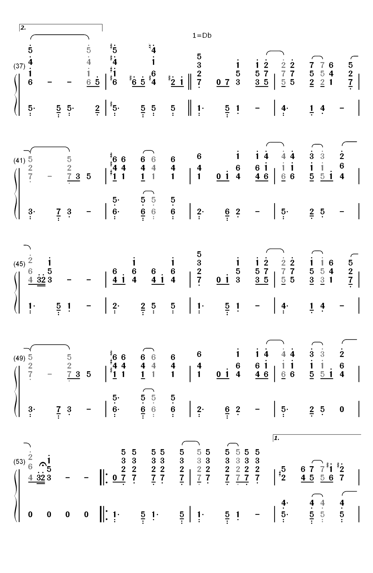 You Are The Sunshine Of My Life-Stevie Wonder双手简谱预览3