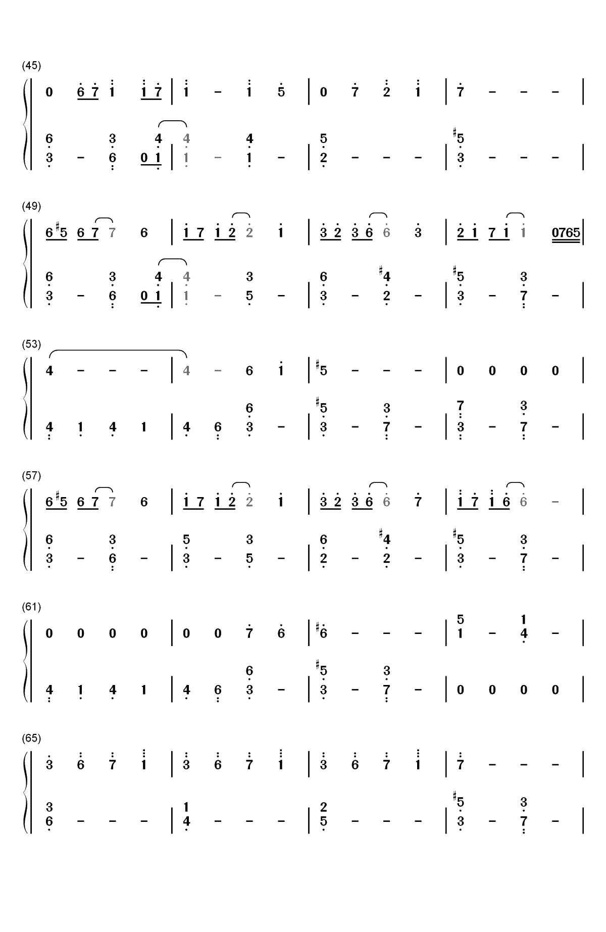 风一样的勇士-地下城与勇士原声带双手简谱预览3