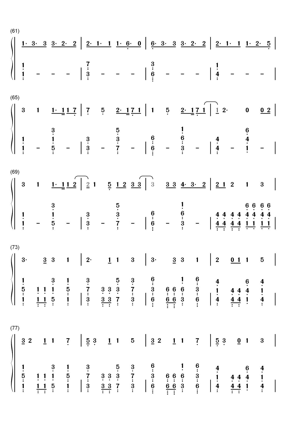 Spring Day-防弹少年团双手简谱预览4