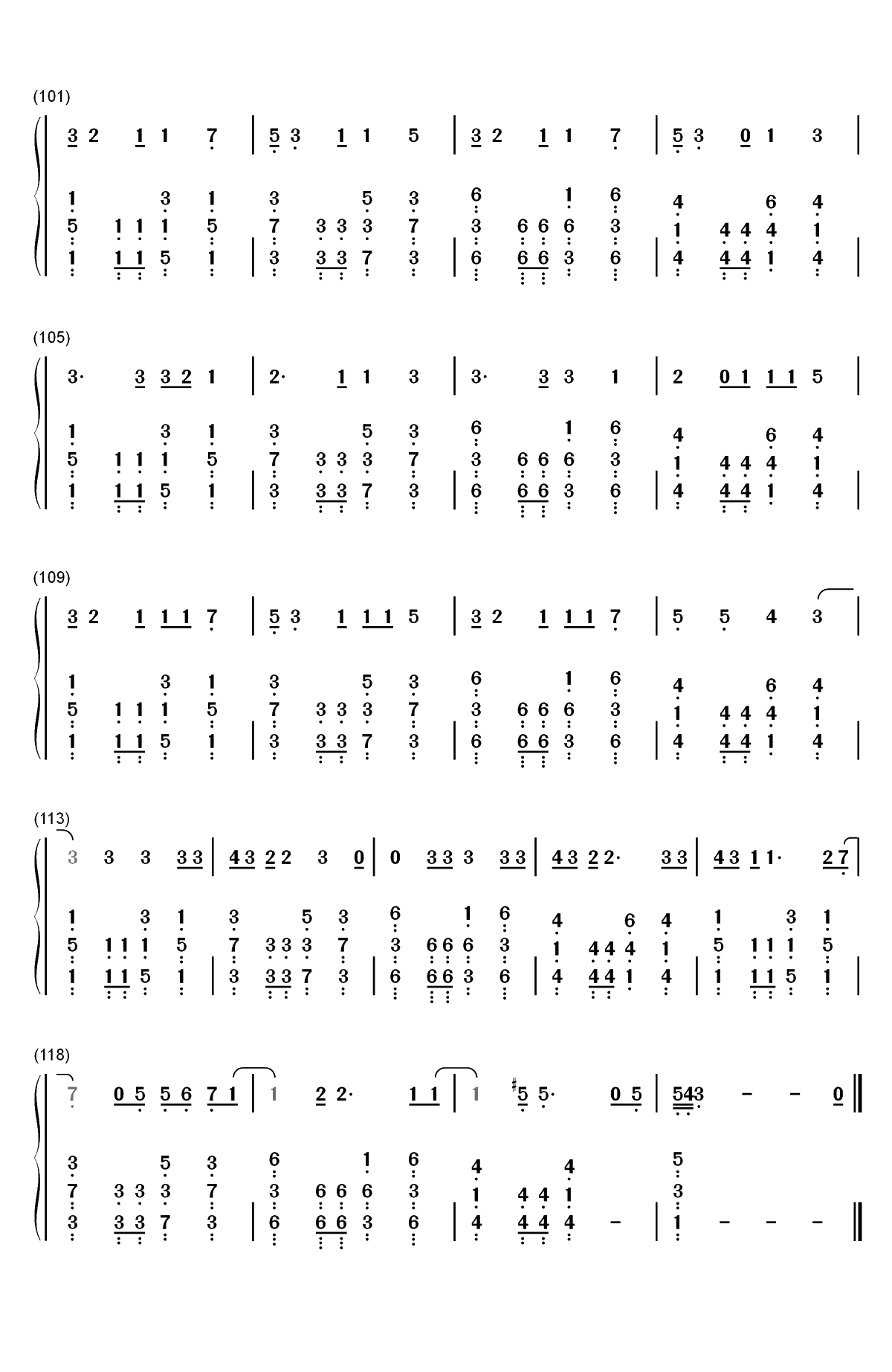 Spring Day-防弹少年团双手简谱预览6