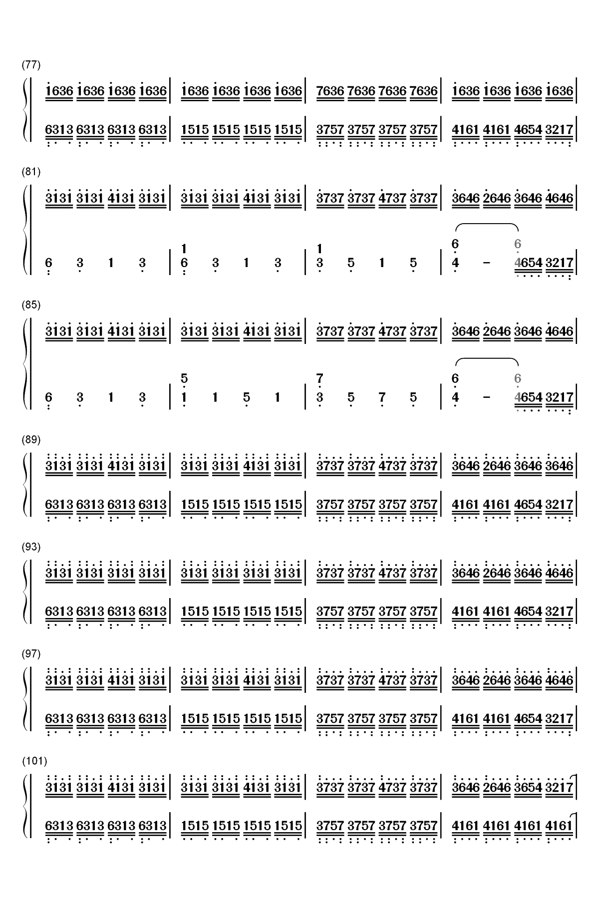 Experience-Ludovico Einaudi双手简谱预览4