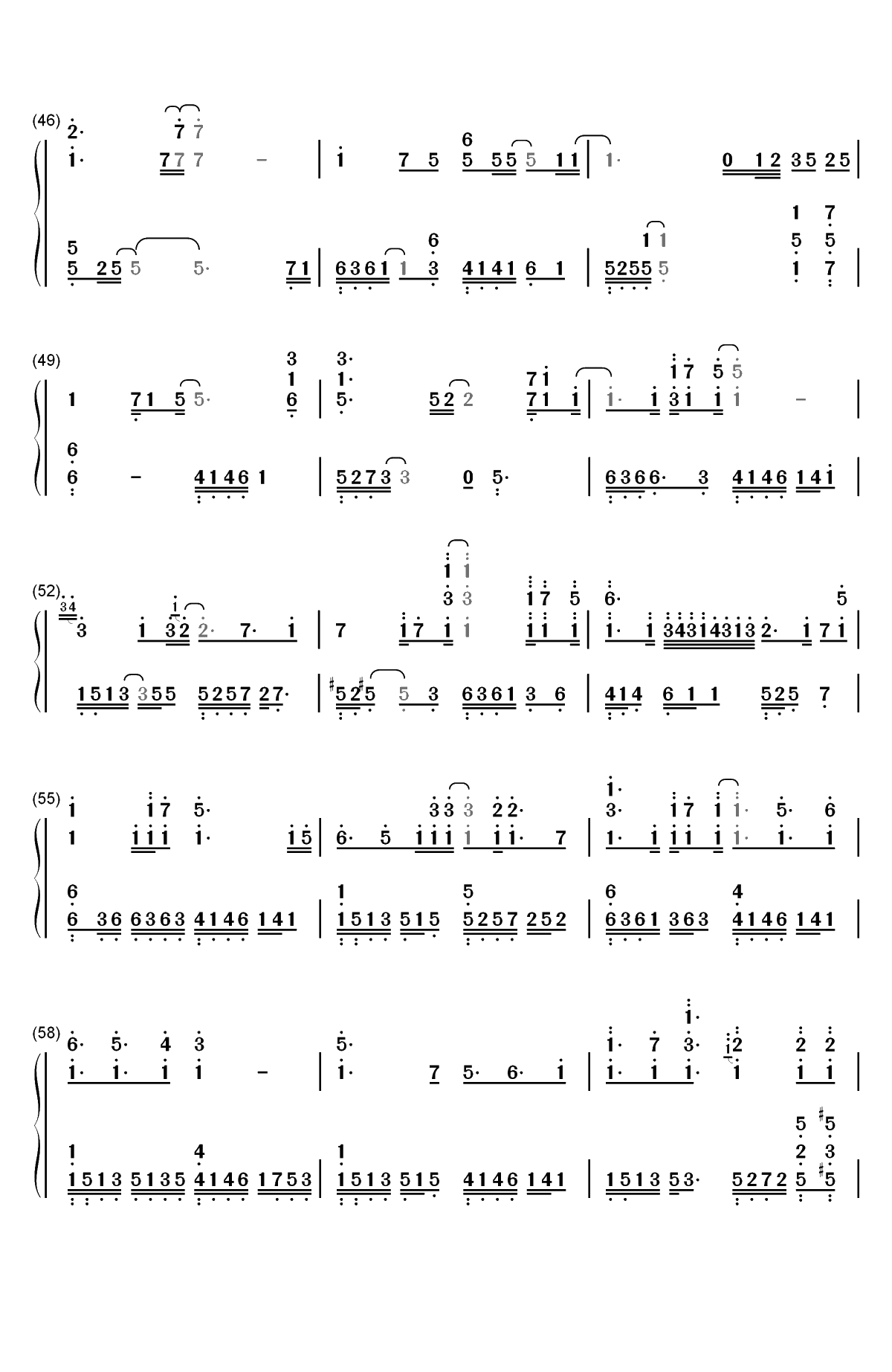 Hold On a Little Longer-Xeuphoria双手简谱预览4