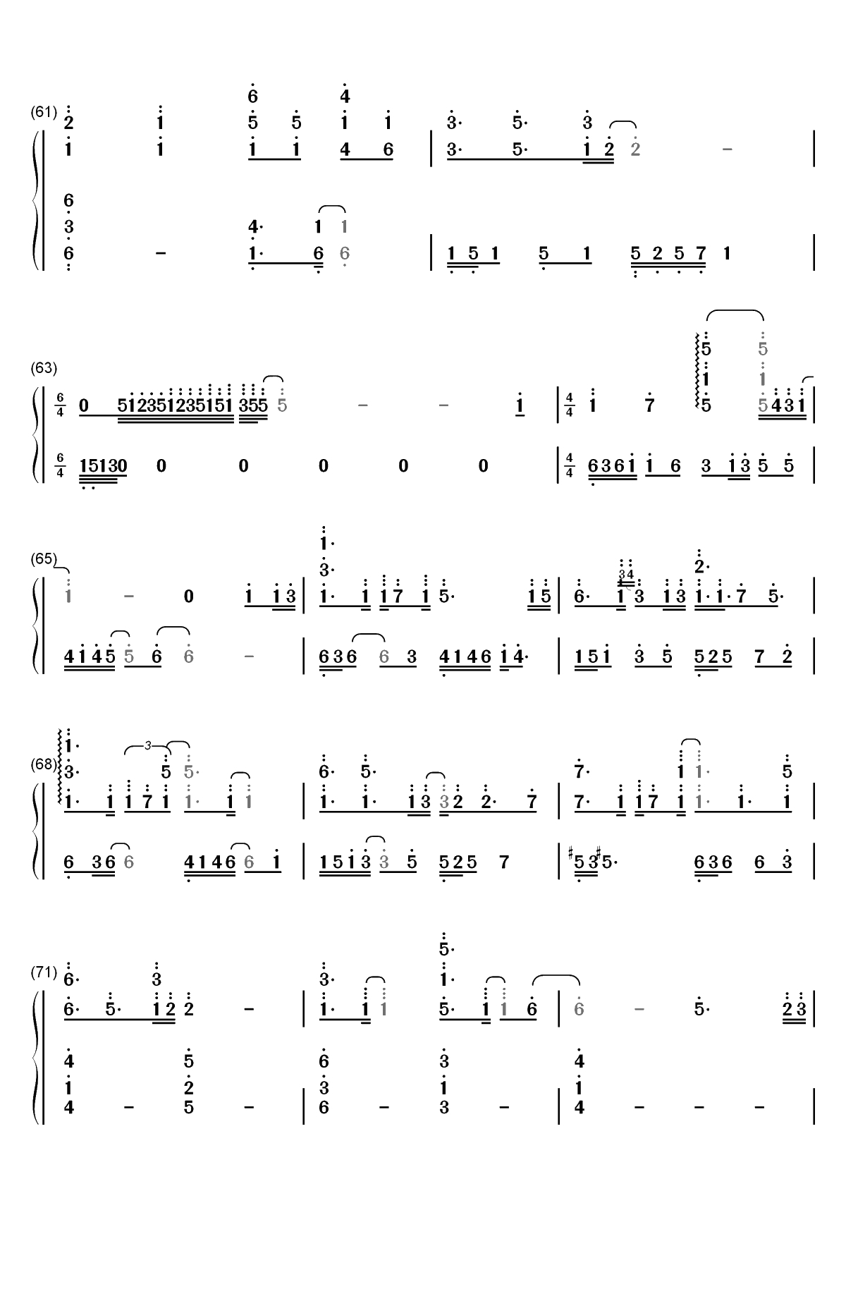 Hold On a Little Longer-Xeuphoria双手简谱预览5