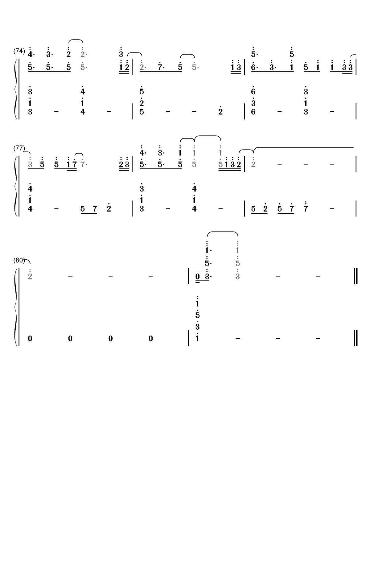 Hold On a Little Longer-Xeuphoria双手简谱预览6