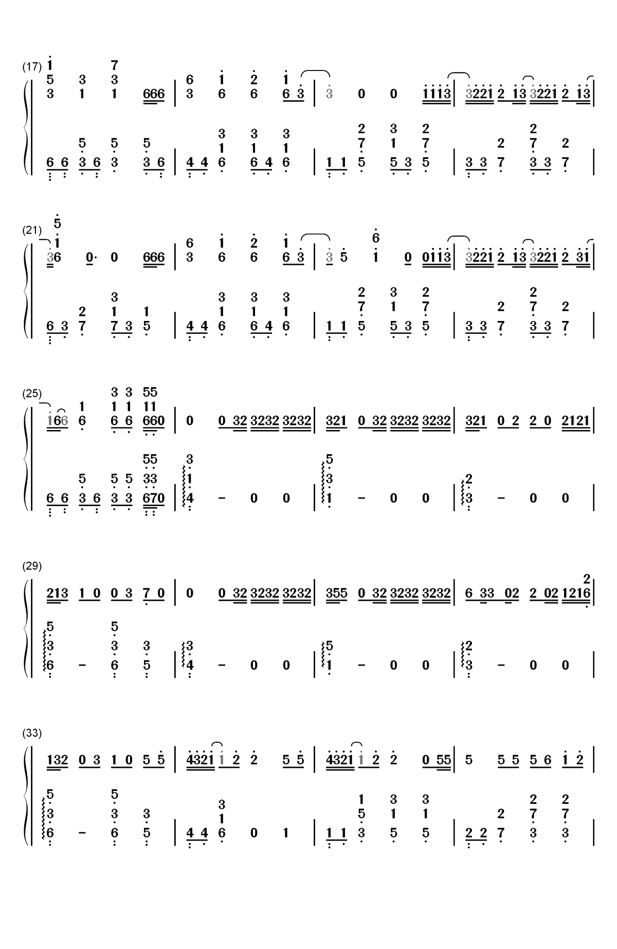 Awake-金硕珍-防弹少年团双手简谱预览2