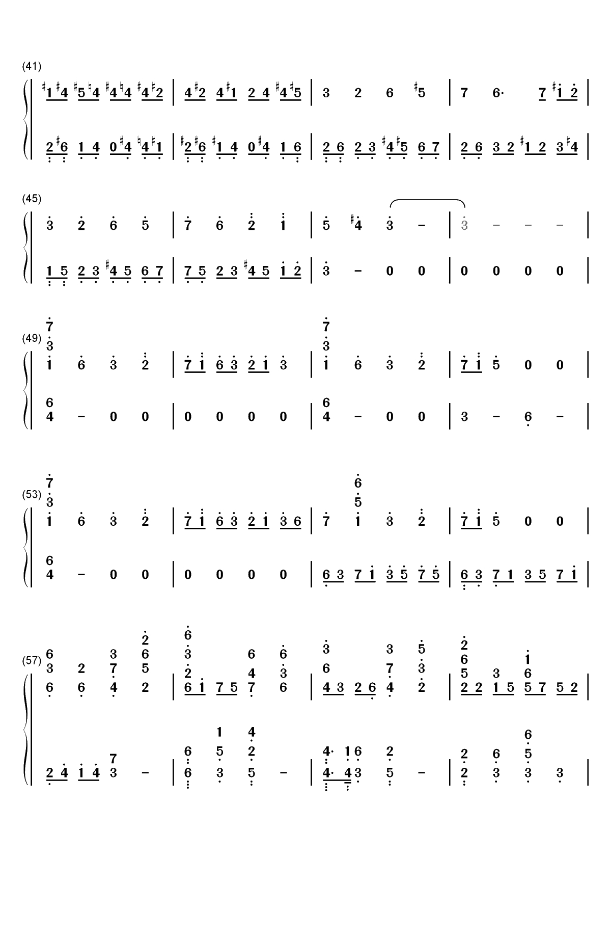 极北の民-最终幻想Ⅹ插曲双手简谱预览3