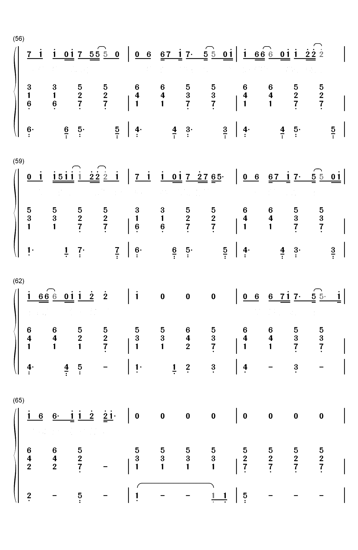 相信-孙燕姿双手简谱预览6