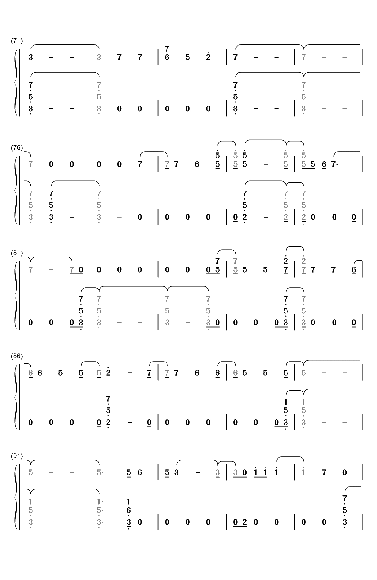 Look What I Found-一个明星的诞生OST双手简谱预览4