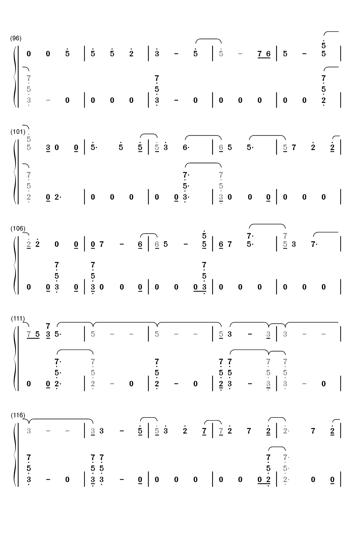 Look What I Found-一个明星的诞生OST双手简谱预览5