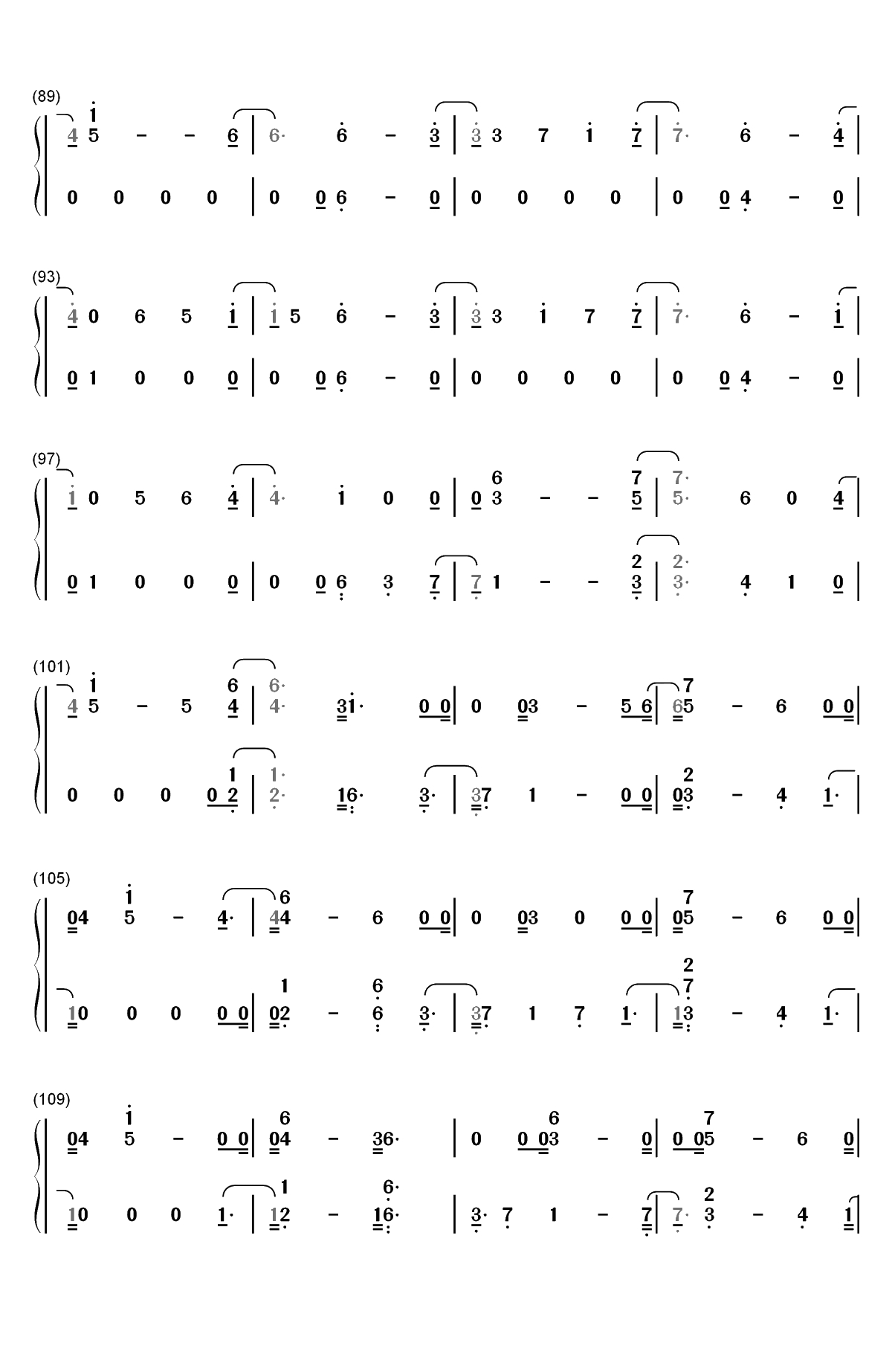 Woman Like Me-Little Mix ft Nicki Minaj双手简谱预览5