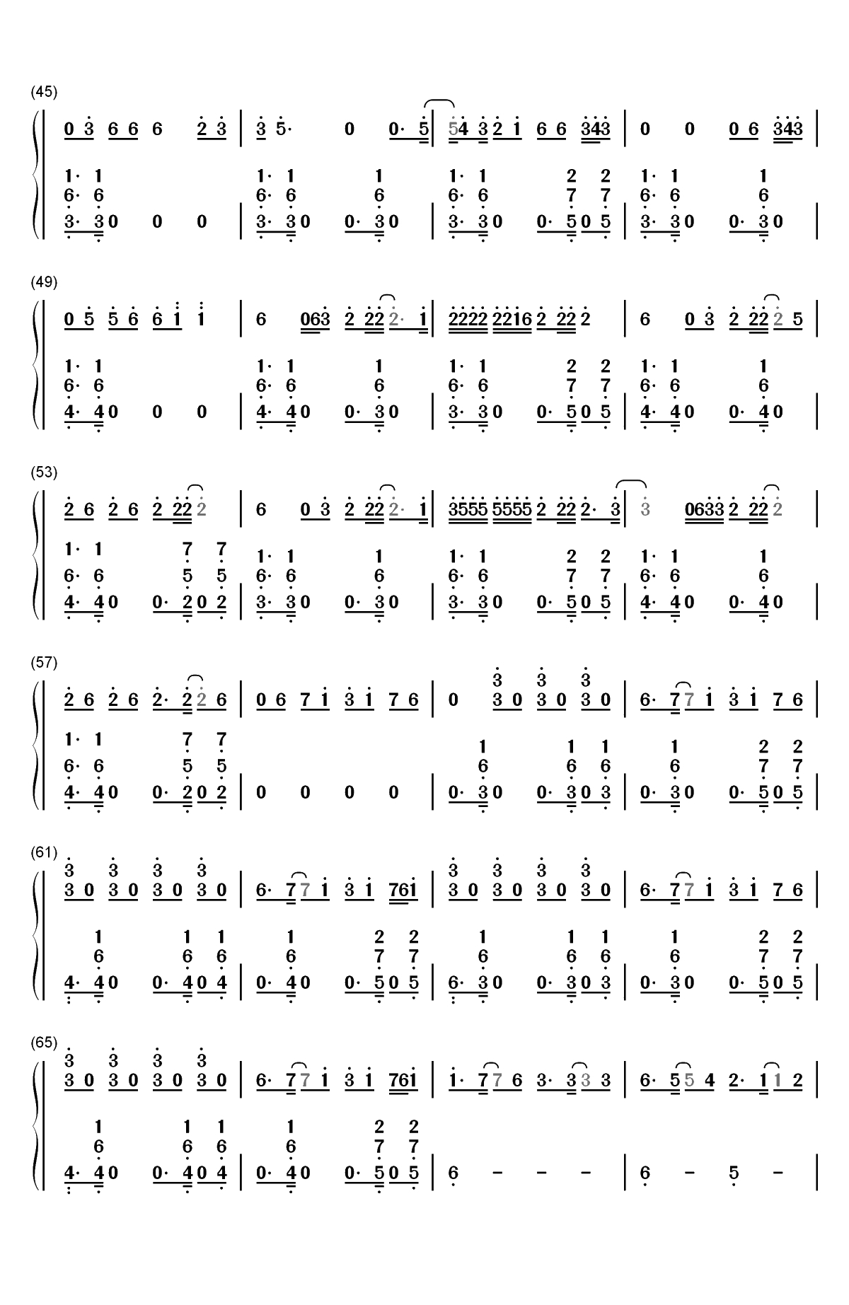 New Rules-Dua Lipa双手简谱预览3