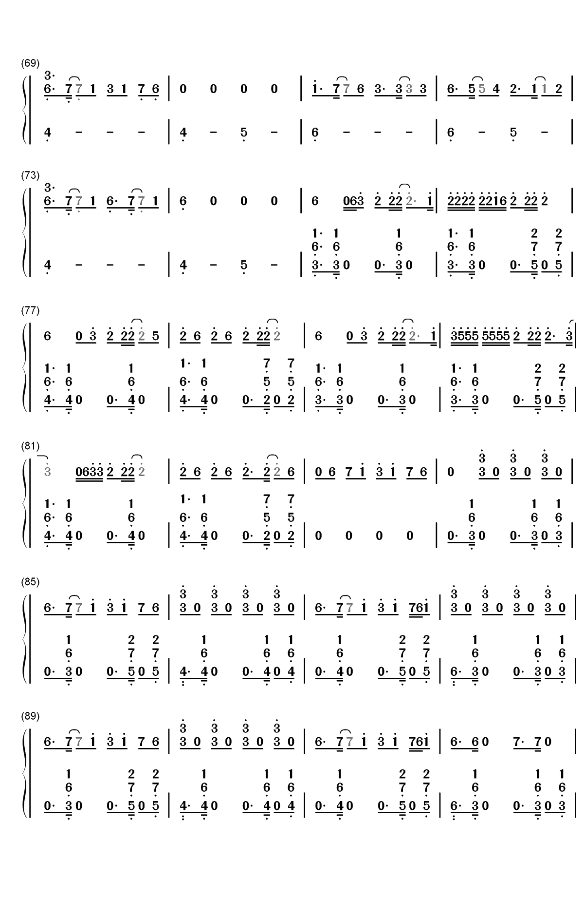 New Rules-Dua Lipa双手简谱预览4