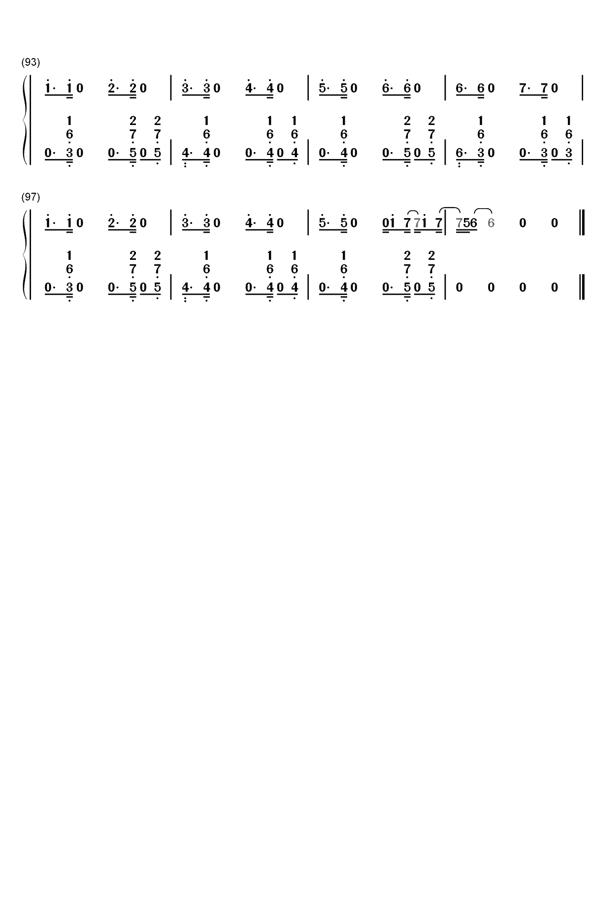 New Rules-Dua Lipa双手简谱预览5