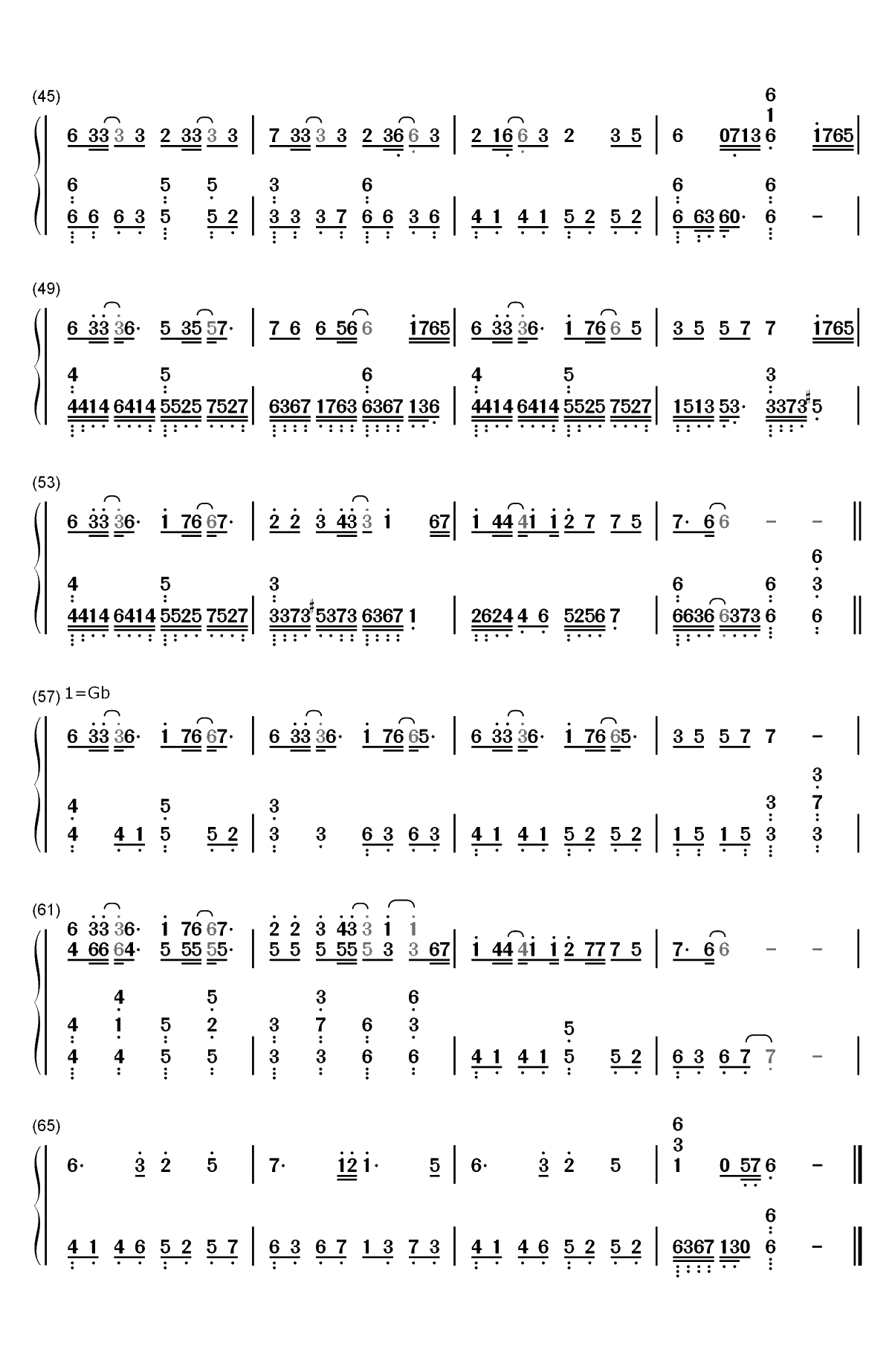 忘尘如羡-魔道祖师同人曲双手简谱预览3