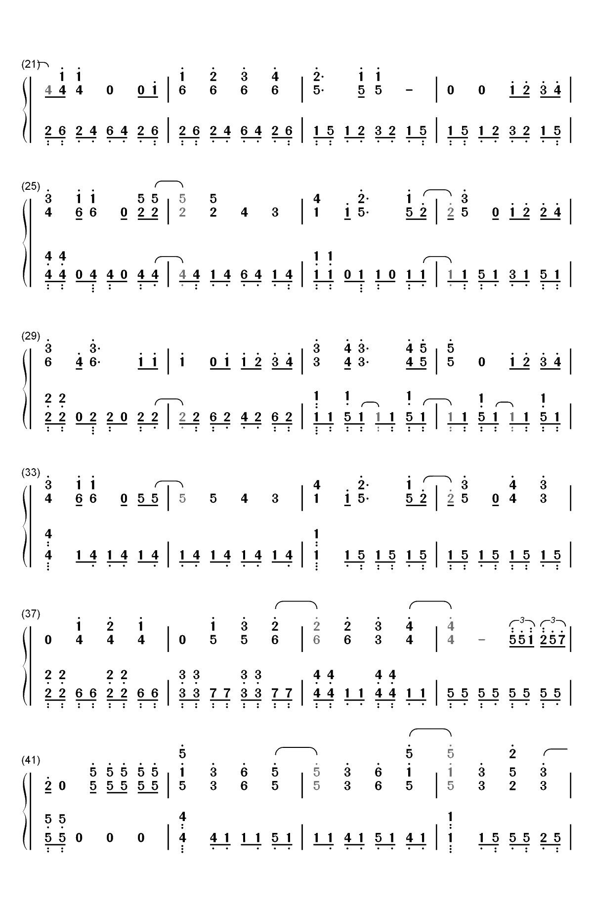 Another colony-关于我转生变成史莱姆这档事ED双手简谱预览2