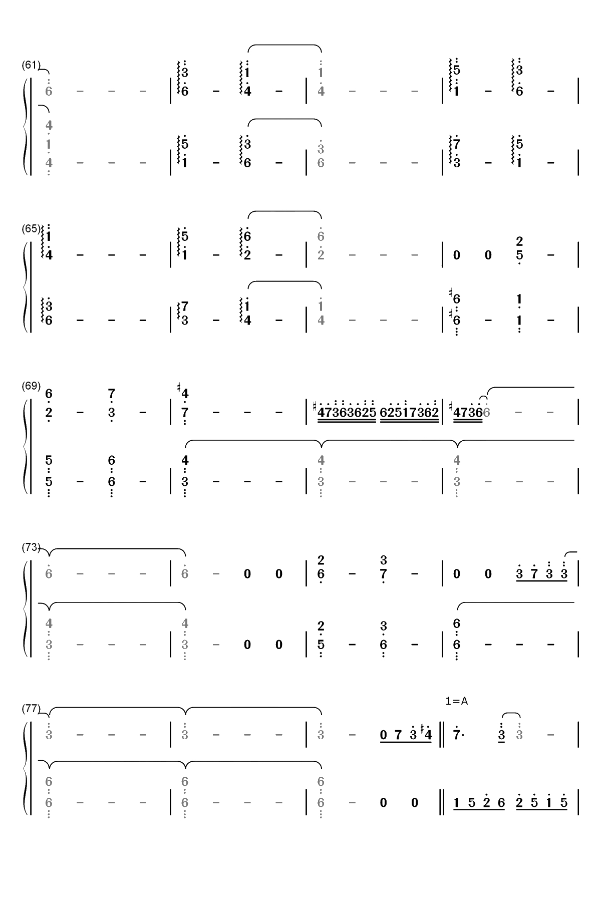 七彩-林海双手简谱预览4