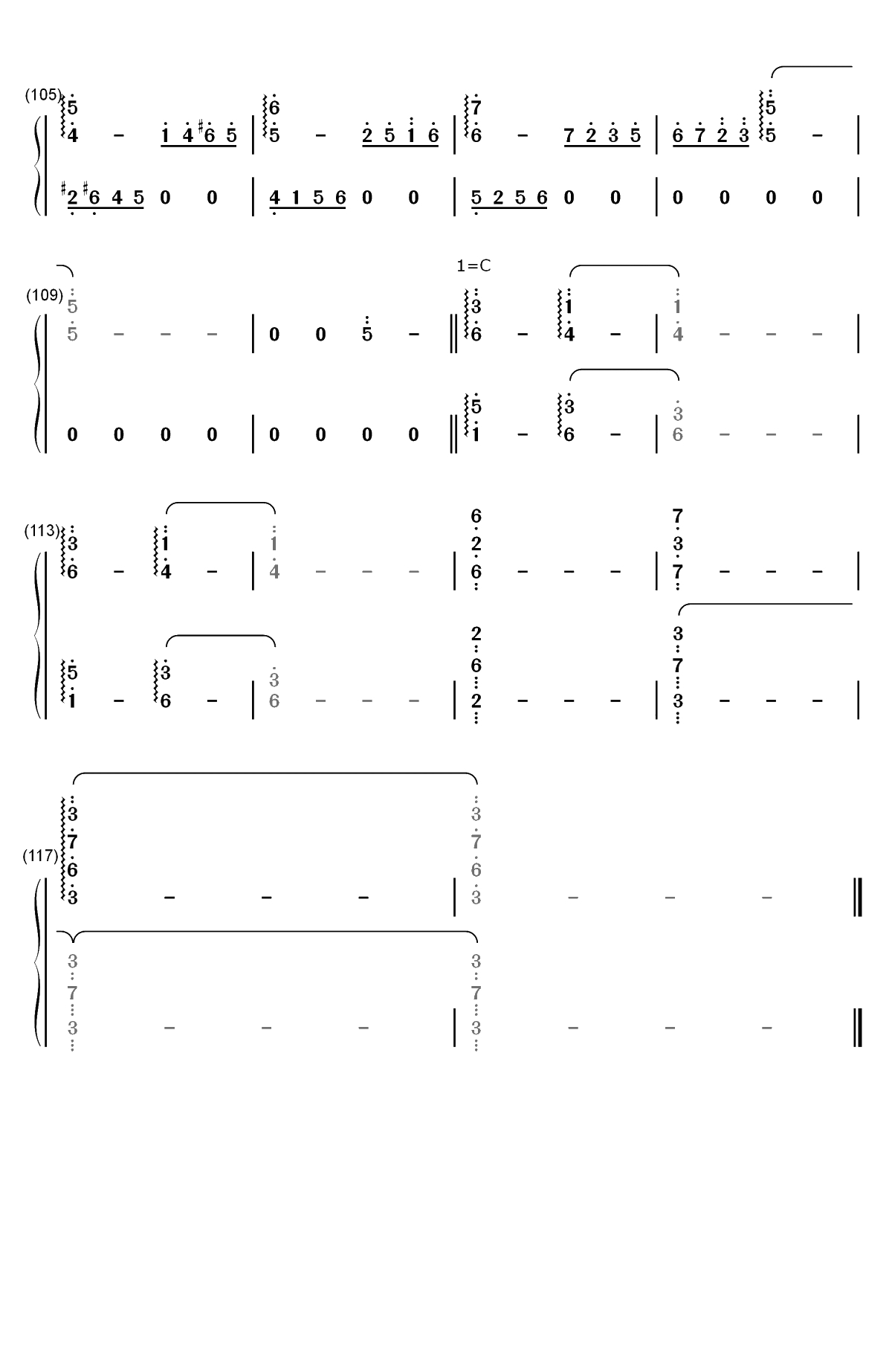 七彩-林海双手简谱预览6