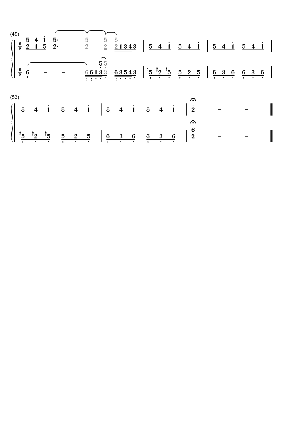 Hope-智代后记美丽的生活OST双手简谱预览3