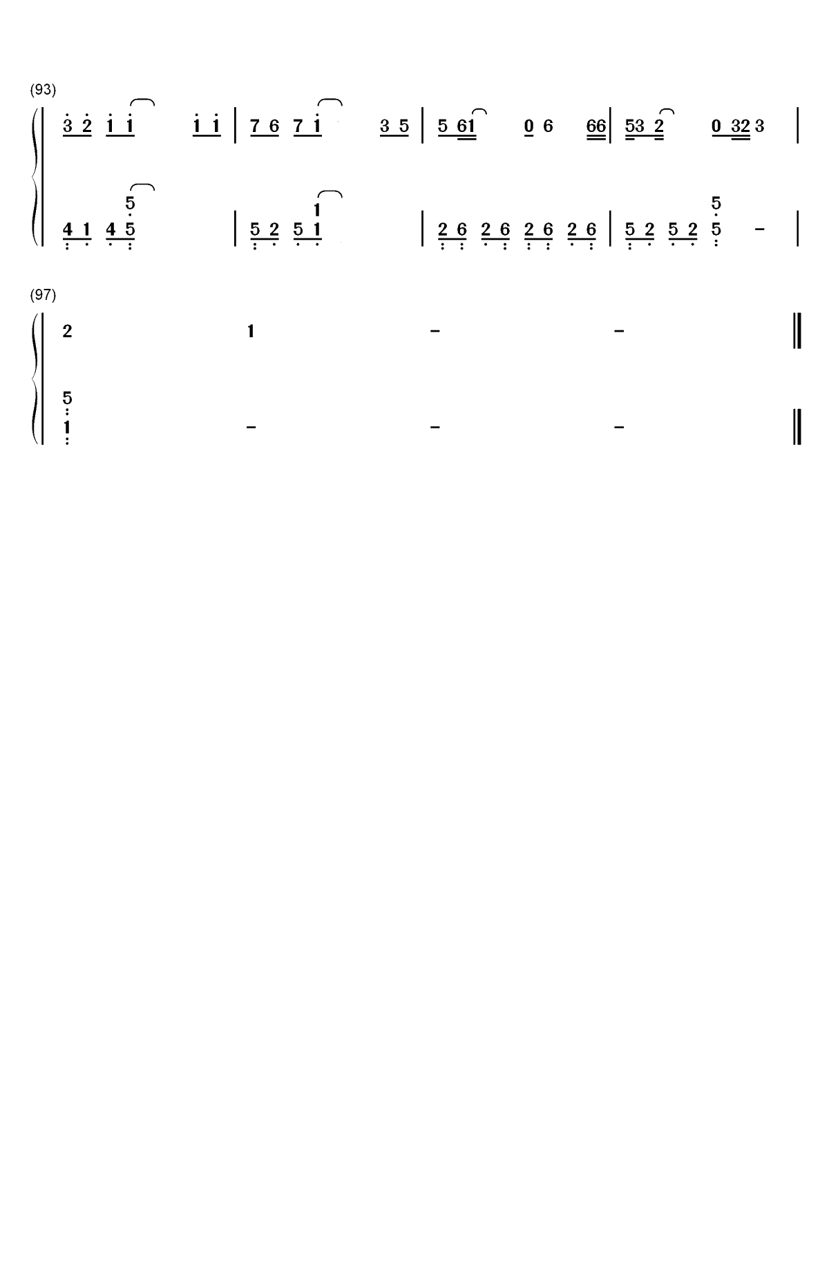 创造回忆-流星花园插曲双手简谱预览5