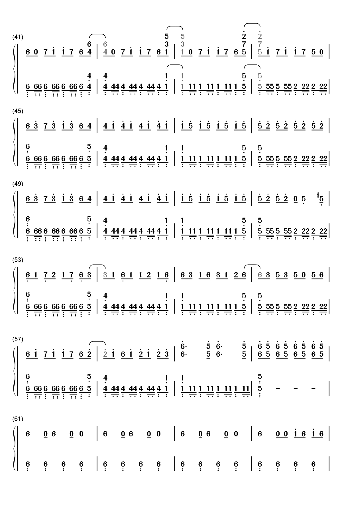 Electroman Adventures-几何冲刺BGM双手简谱预览3