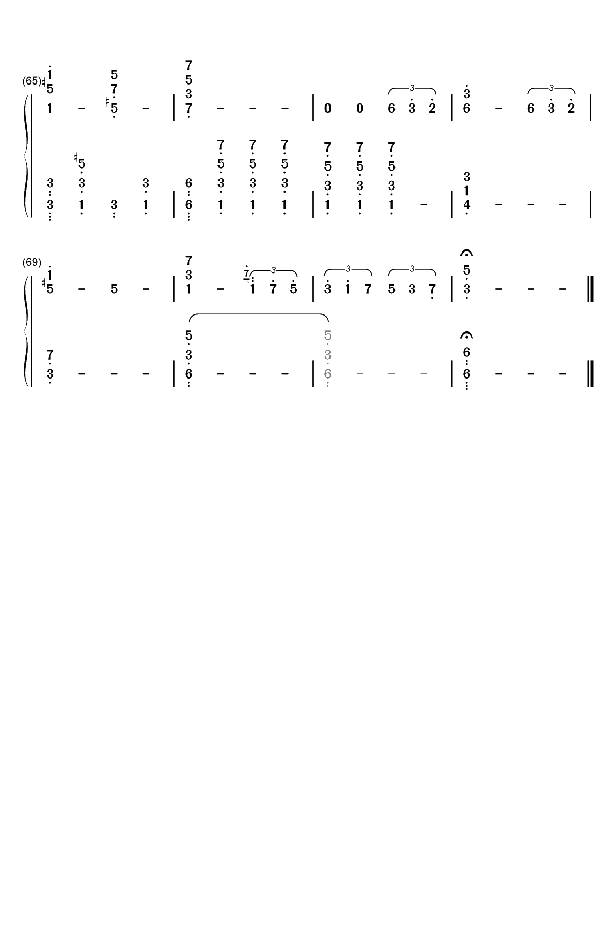 不可思議のカルテ-青春猪头少年不会梦到兔女郎学姐ED双手简谱预览5