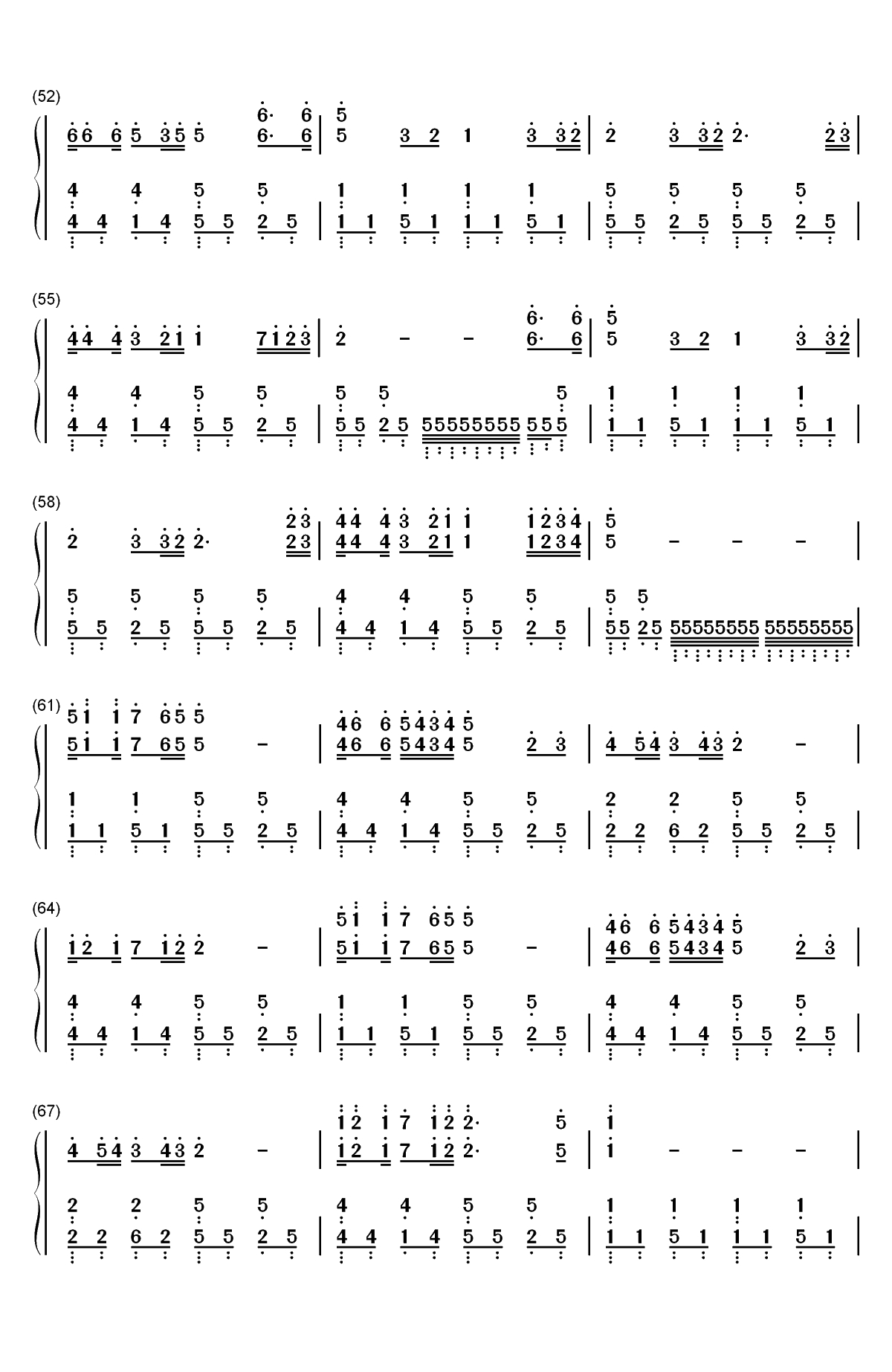 过大年-俞静双手简谱预览4