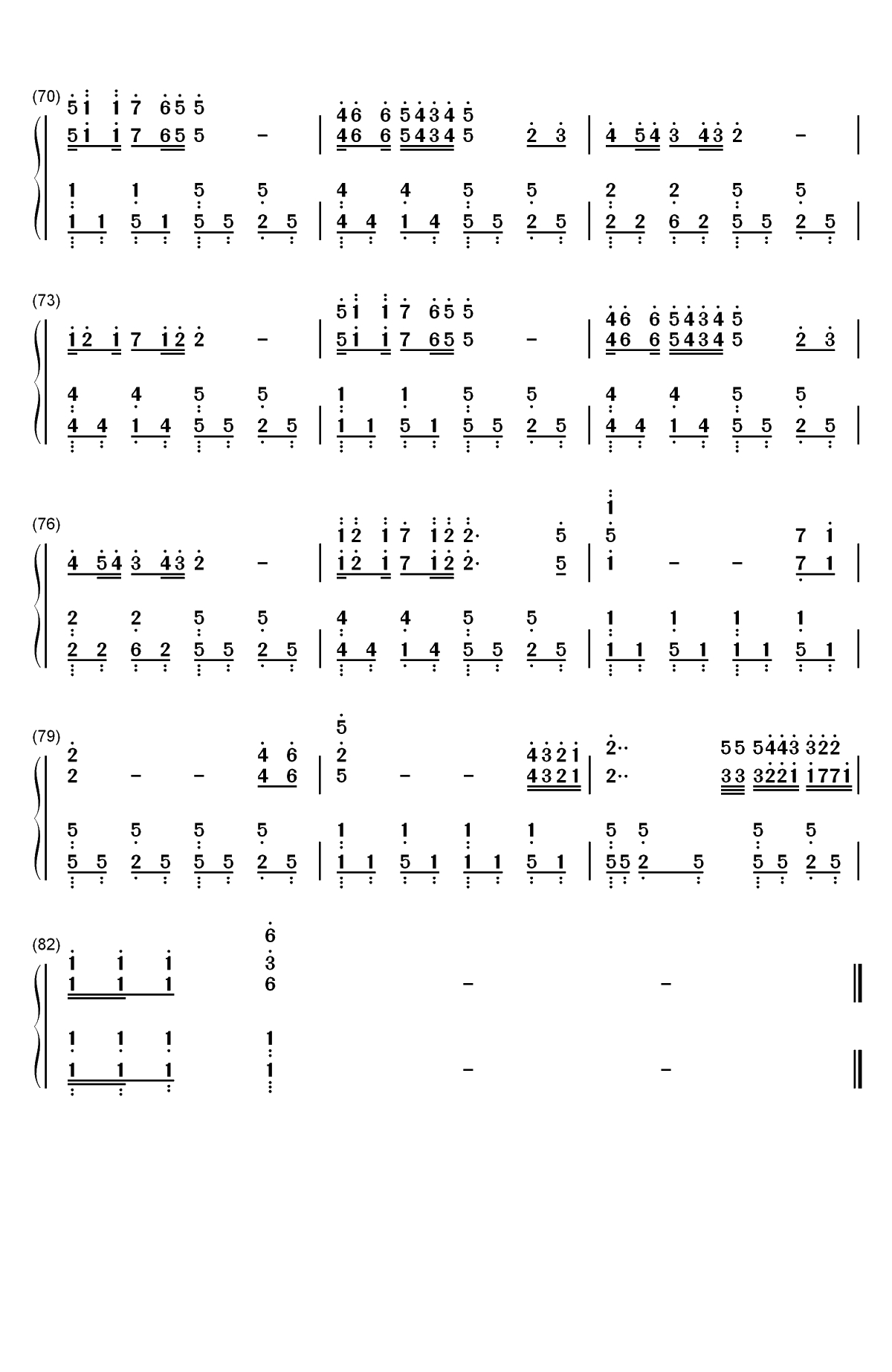 过大年-俞静双手简谱预览5