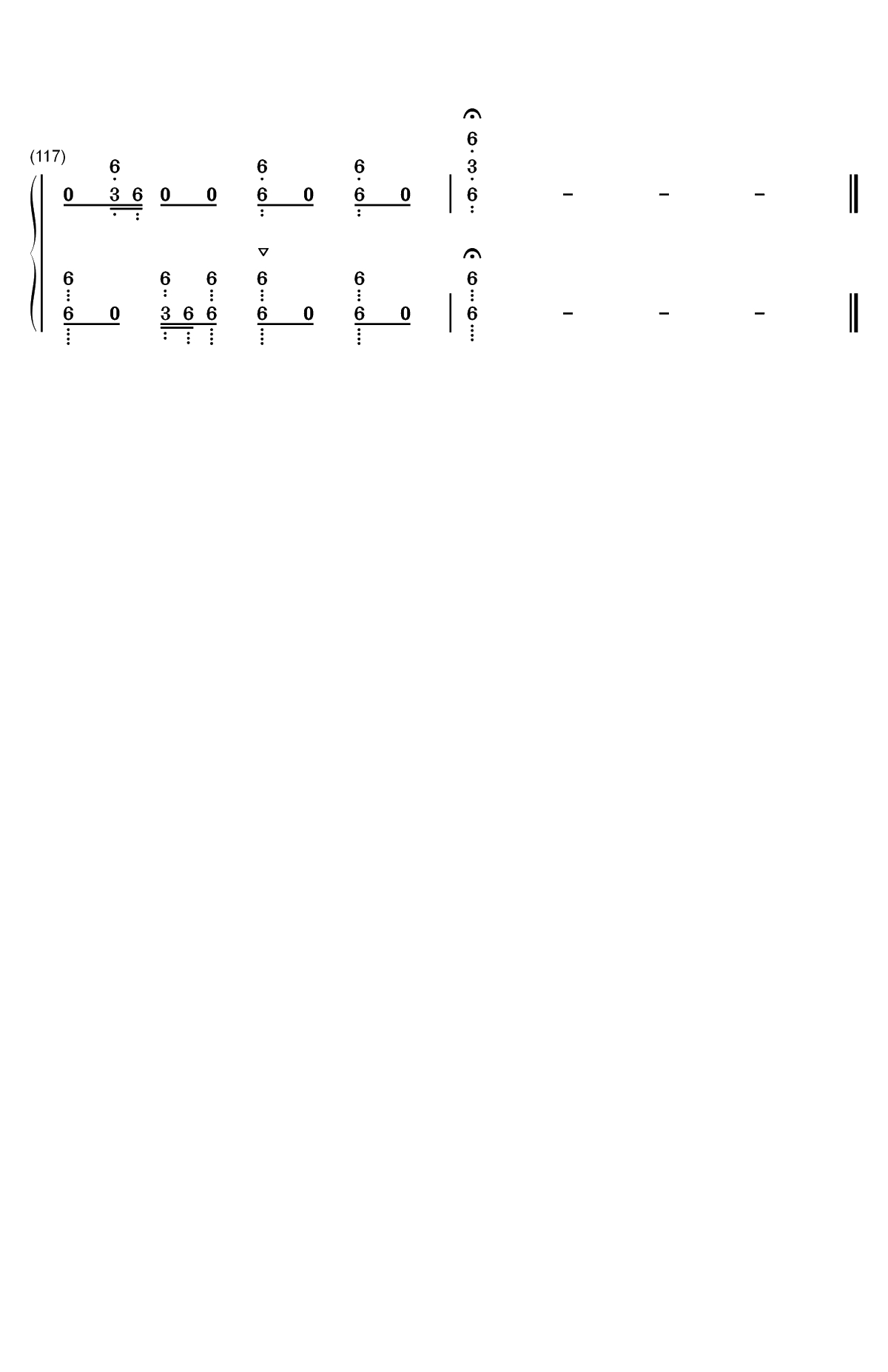 ワンルームシュガーライフ-幸福甜蜜生活OP双手简谱预览7