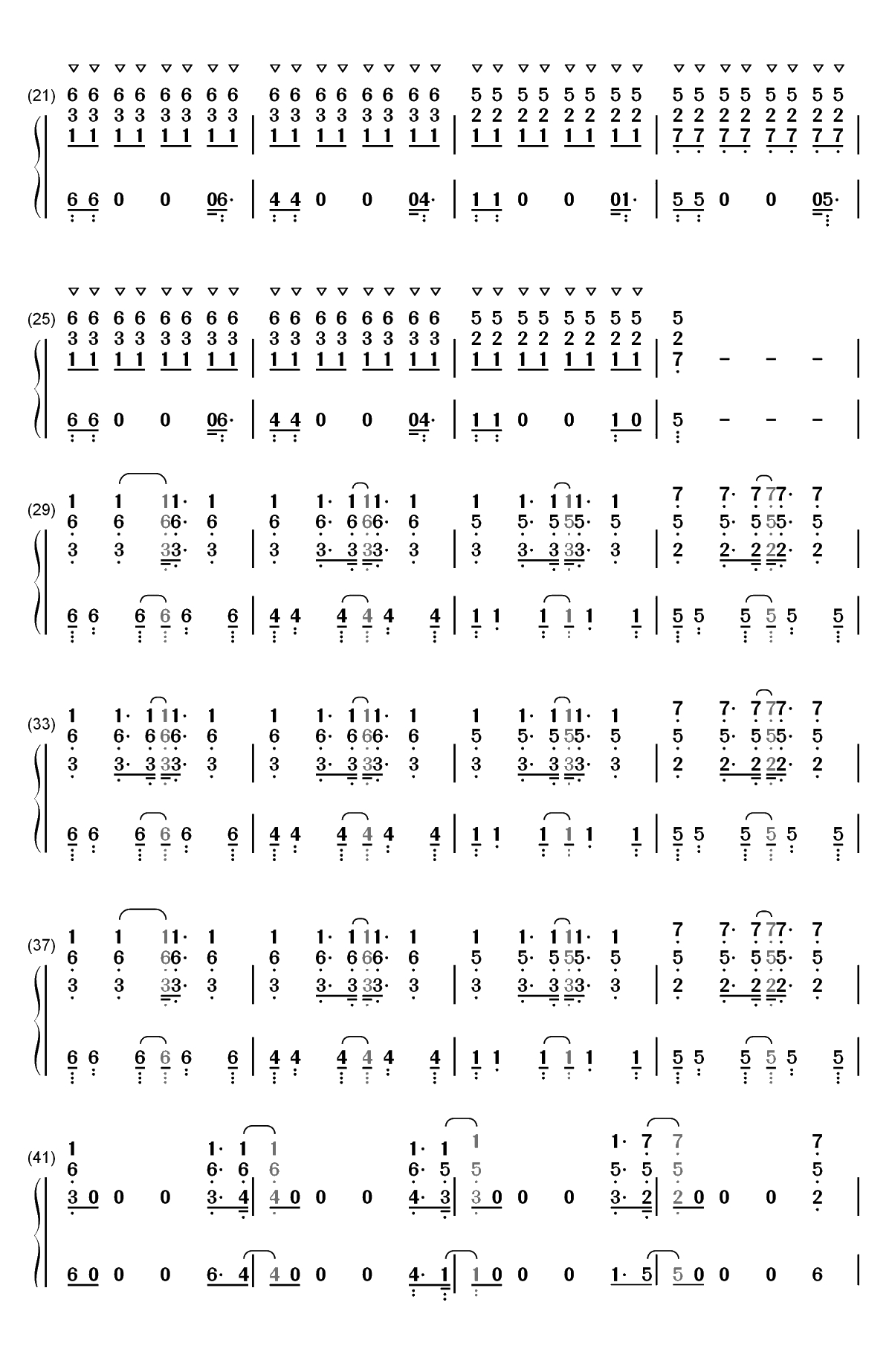 飘向北方-弹唱版-单曲循环根本停不下双手简谱预览2