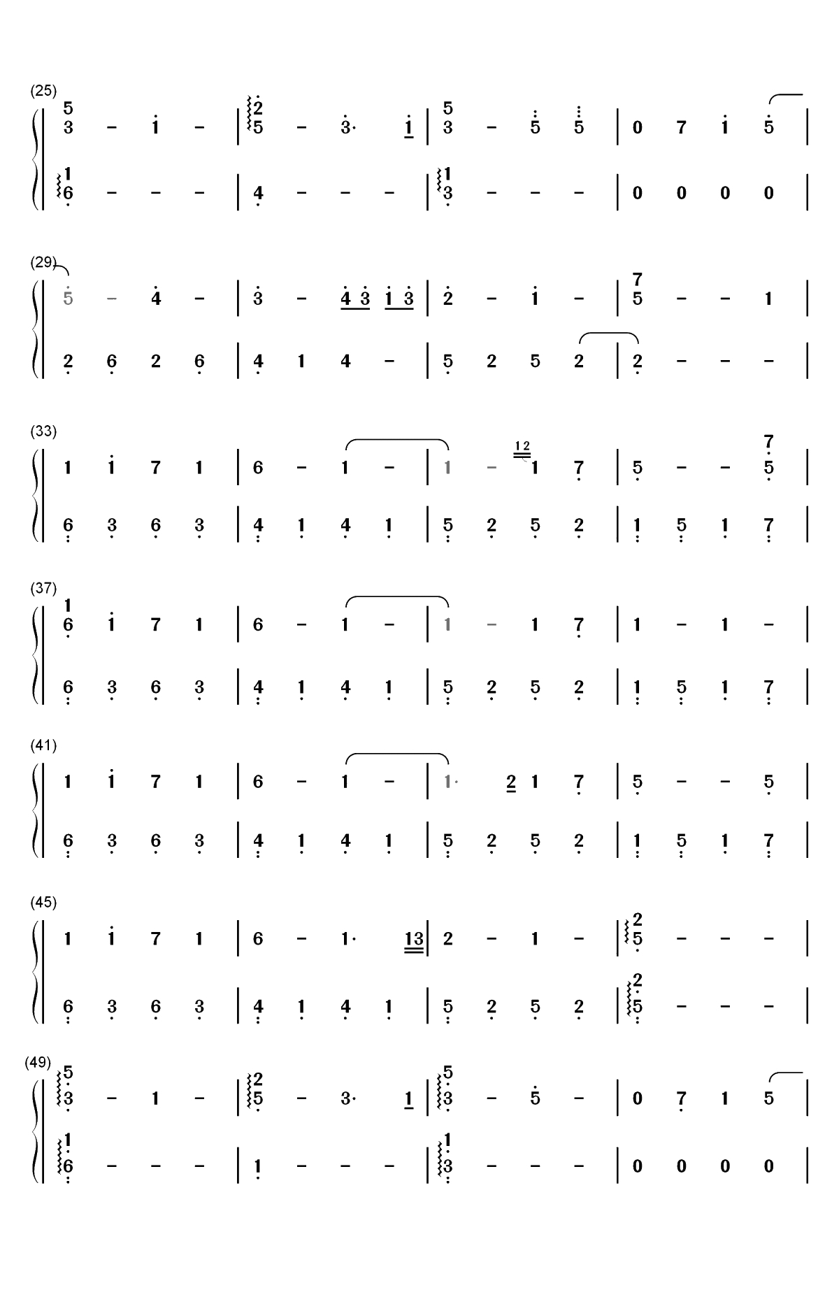 What I Feel When I See Her-Xeuphoria双手简谱预览2