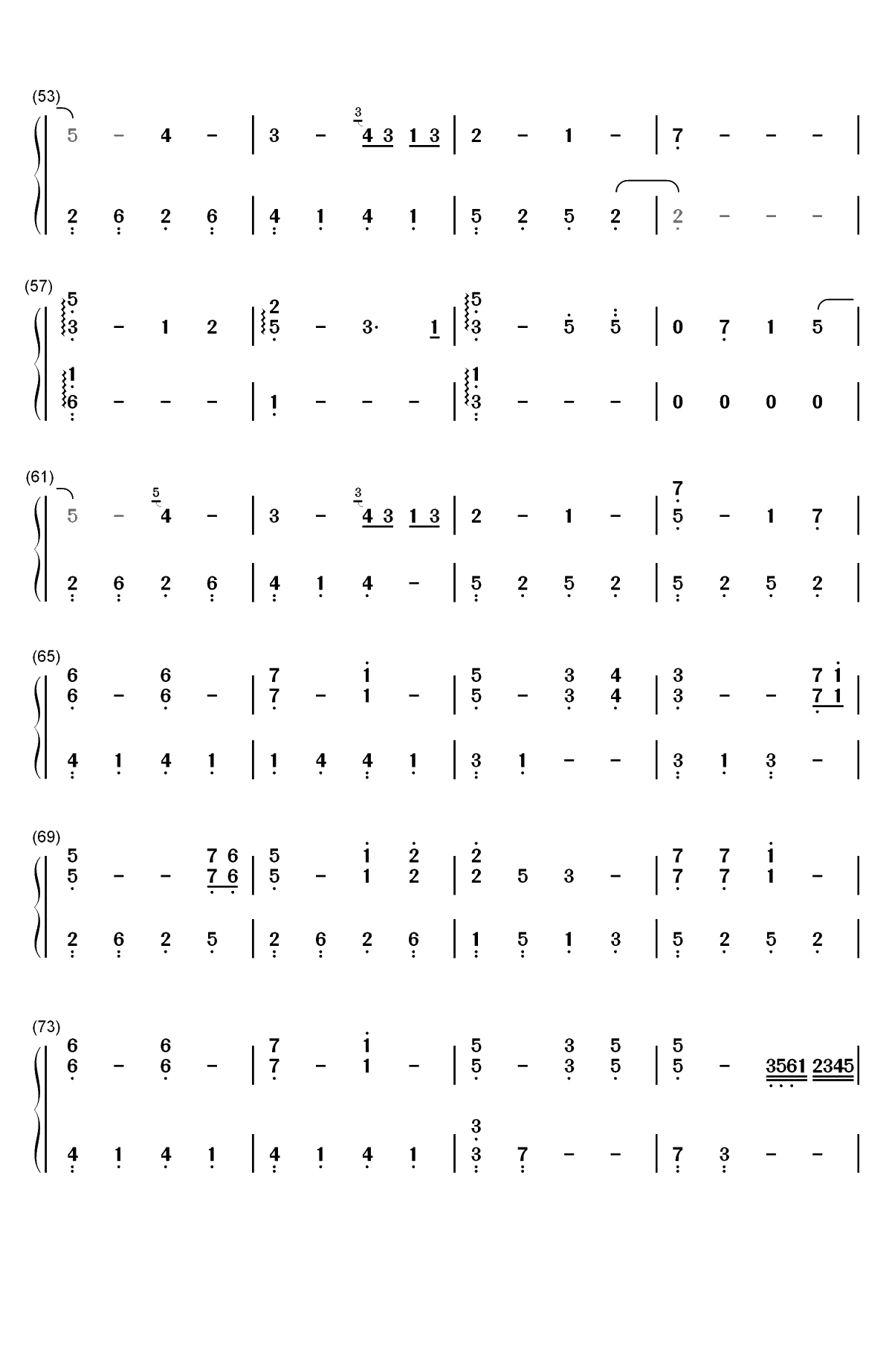 What I Feel When I See Her-Xeuphoria双手简谱预览3