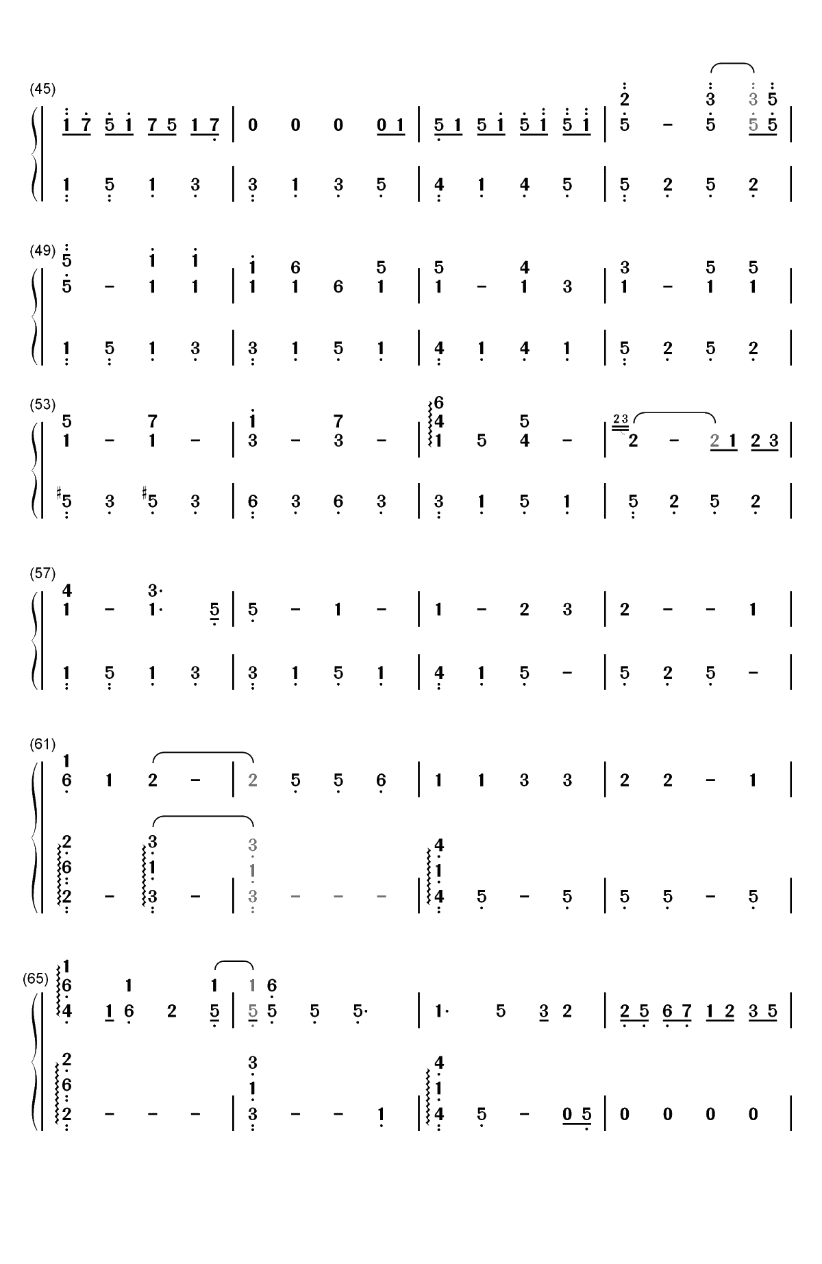 But You're Already Gone-Xeuphoria双手简谱预览3
