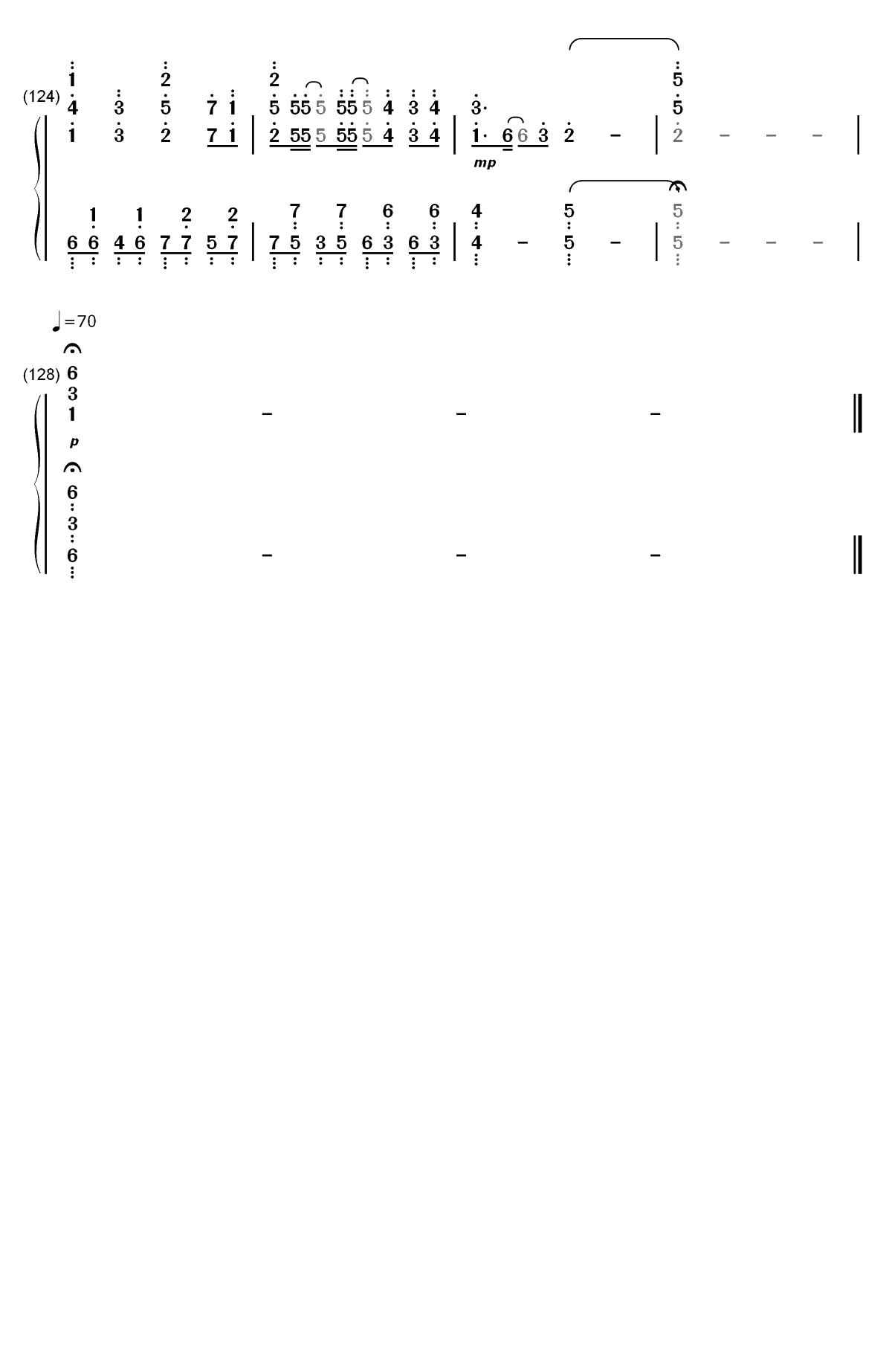 初音ミクの戸惑双手简谱预览7