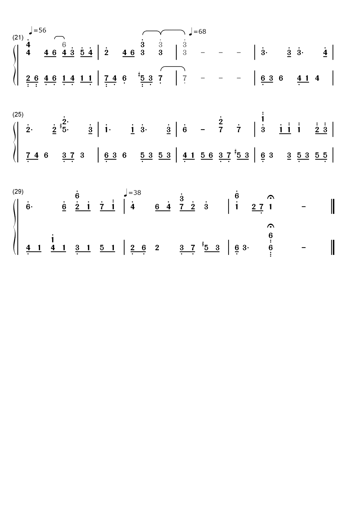 Love Hurts-李闰珉双手简谱预览2