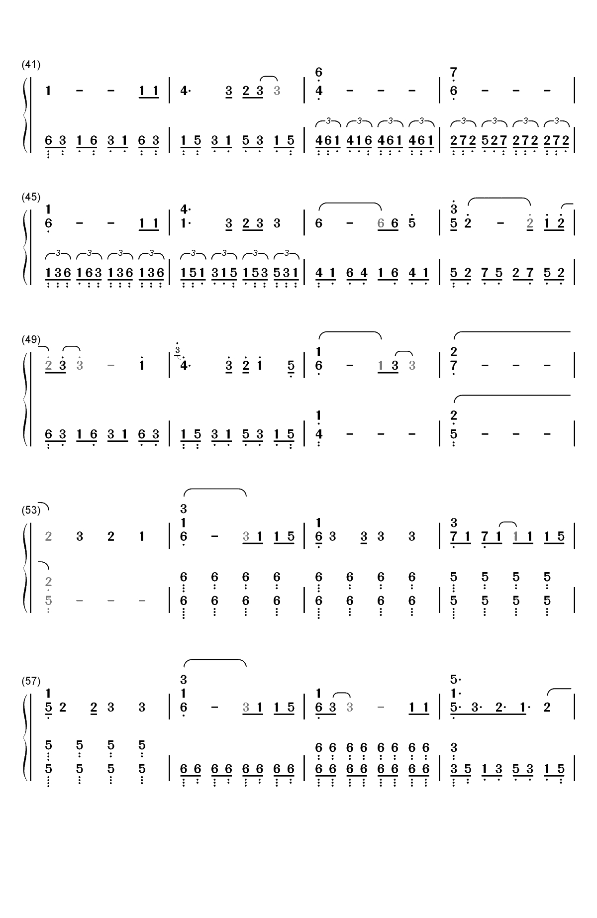 Head Above Water-Avril Lavigne双手简谱预览3