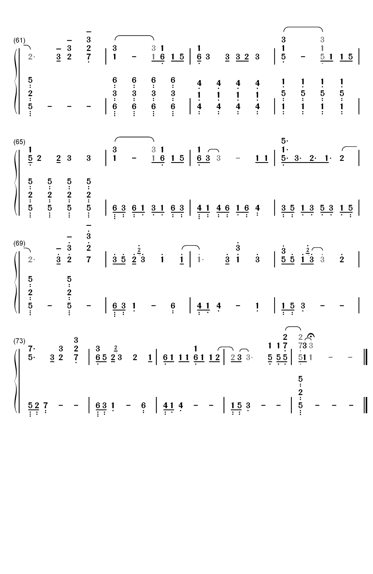 Head Above Water-Avril Lavigne双手简谱预览4