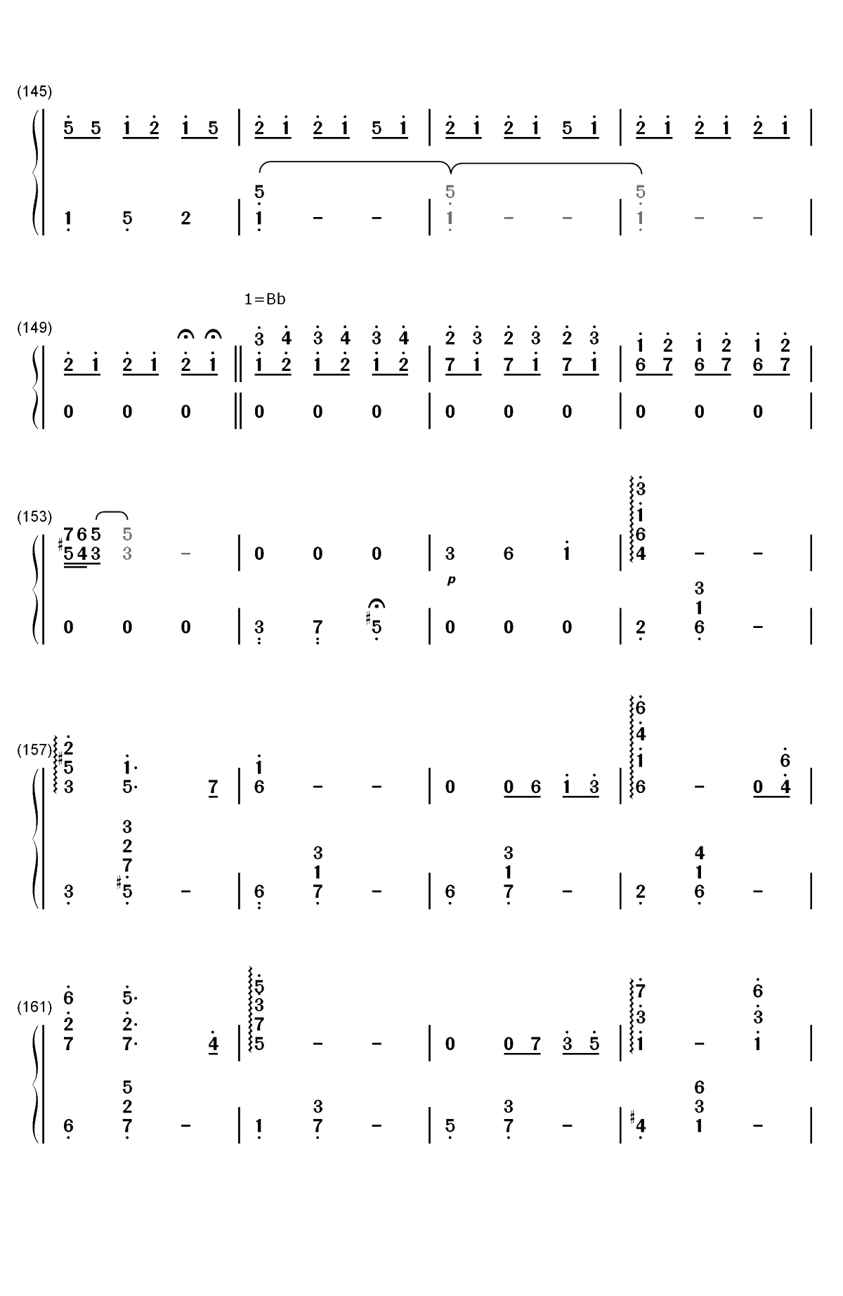 世界の約束-世界的约定-哈尔的移动城堡主题曲双手简谱预览8