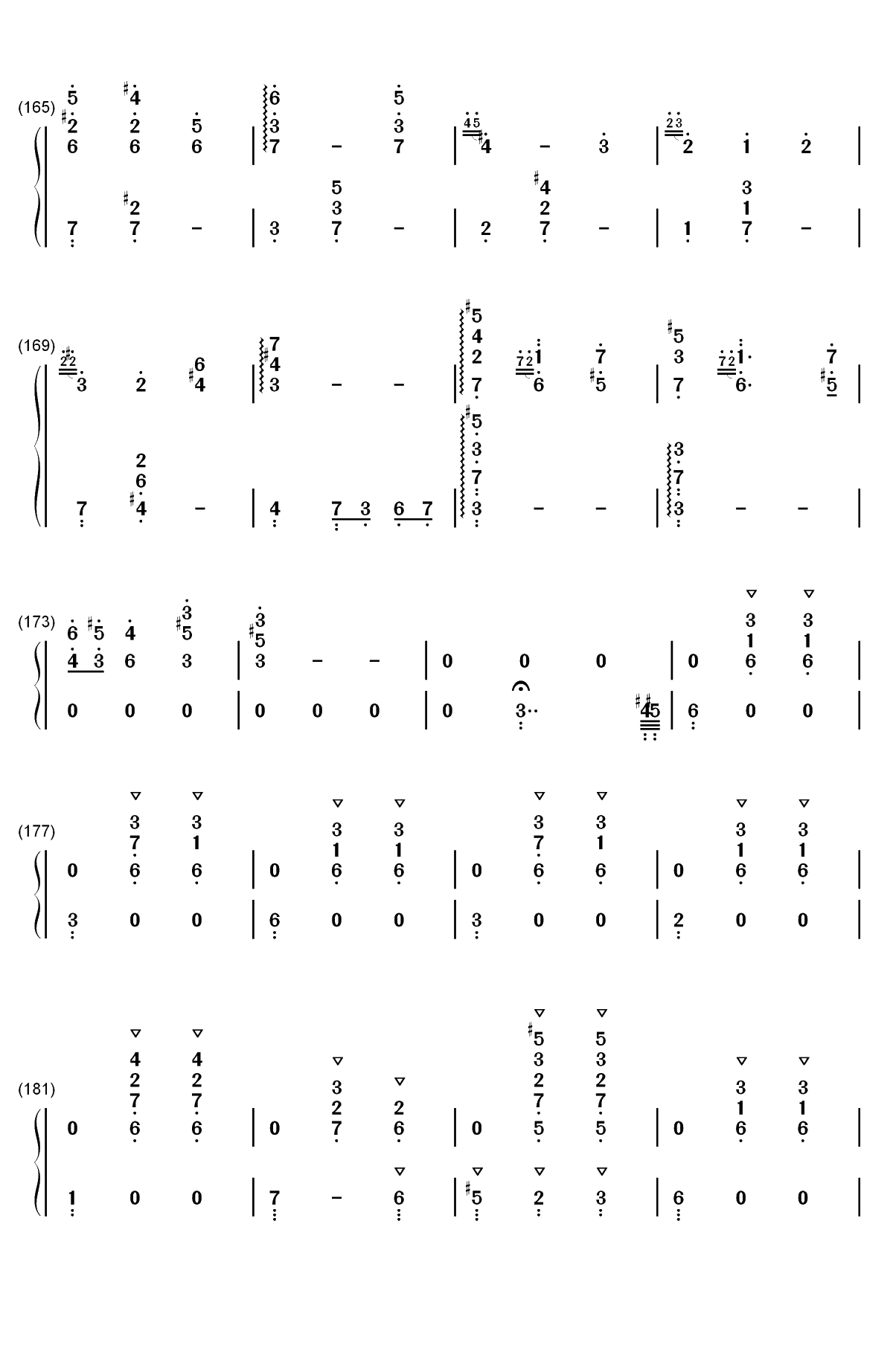 世界の約束-世界的约定-哈尔的移动城堡主题曲双手简谱预览9