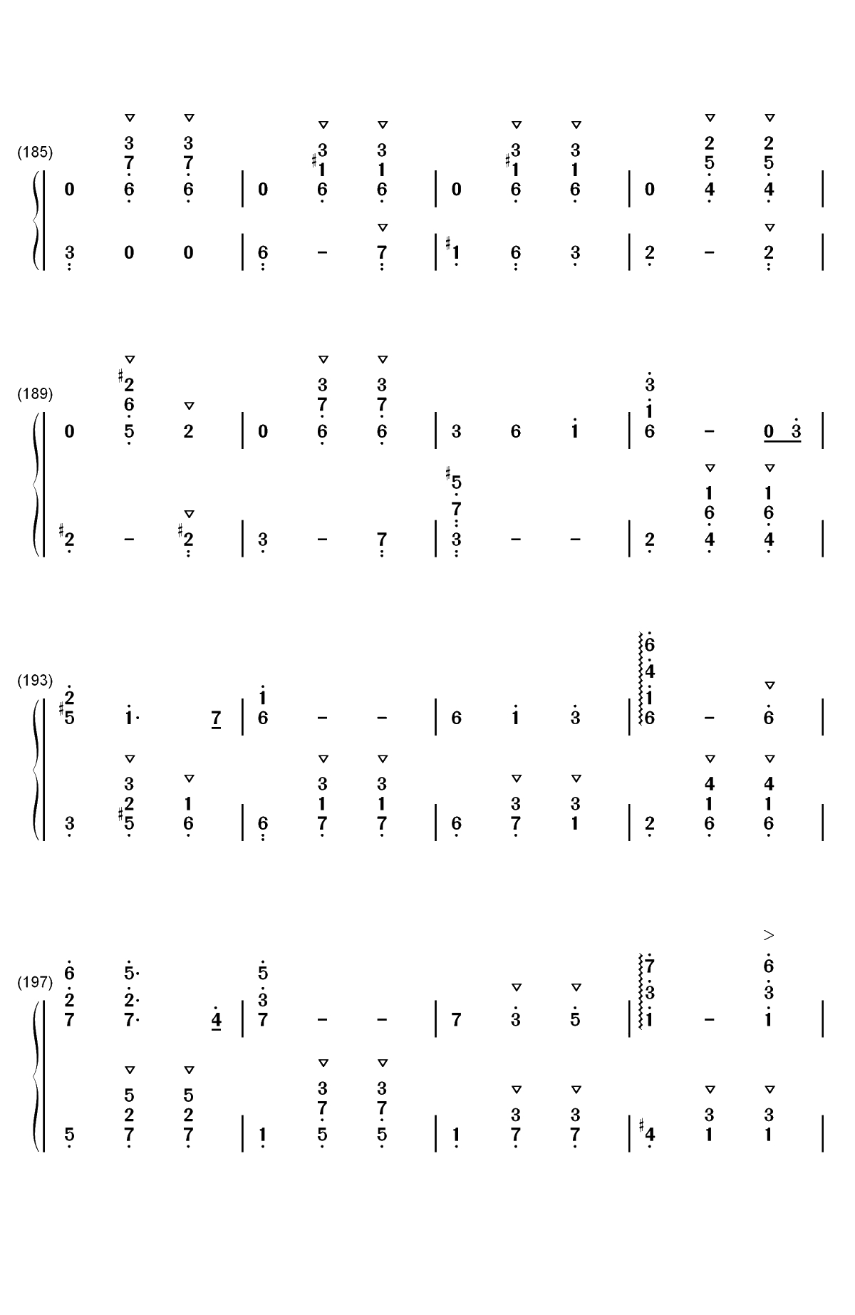 世界の約束-世界的约定-哈尔的移动城堡主题曲双手简谱预览10