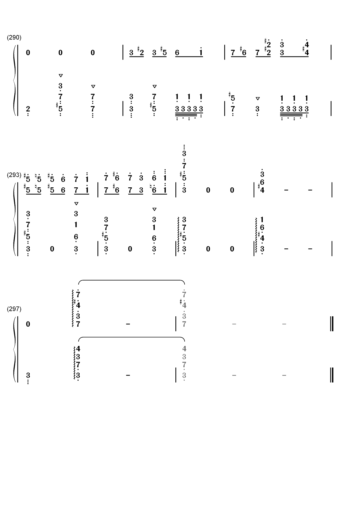 世界の約束-世界的约定-哈尔的移动城堡主题曲双手简谱预览16